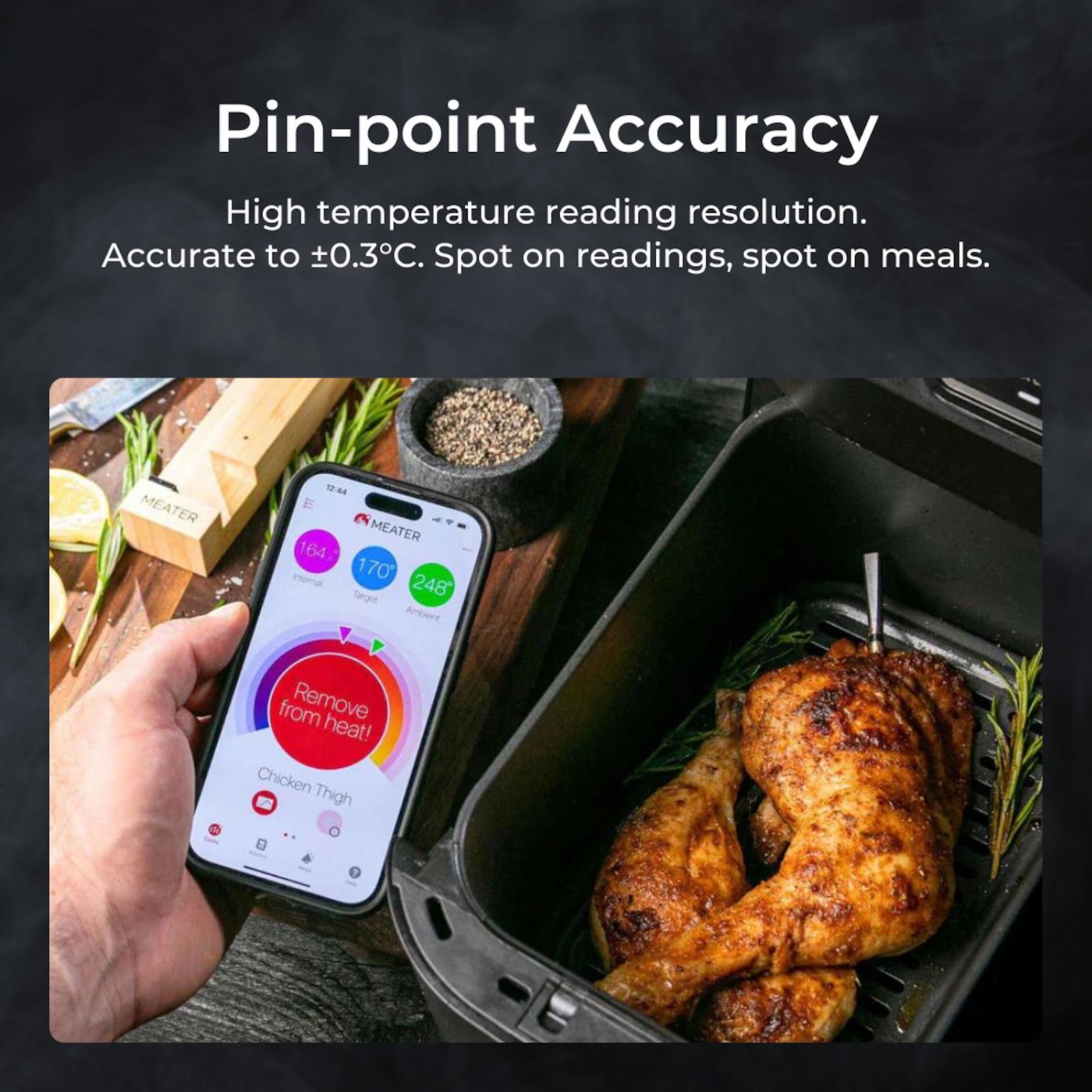 Meater Pro Trådløs Grilltermometer og repeater for mobilen