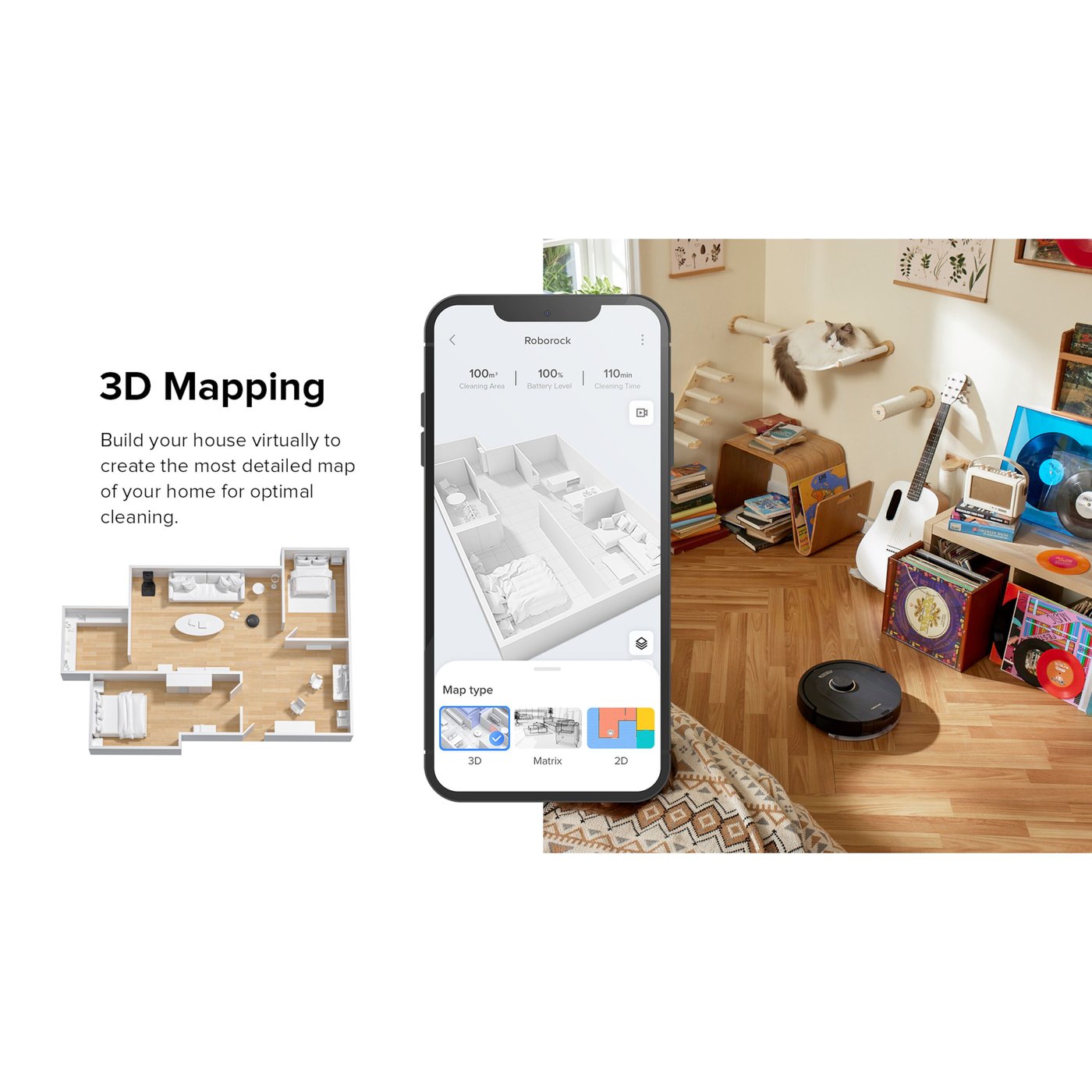 Roborock Q5 Pro+ Helautomatisk robotstøvsuger