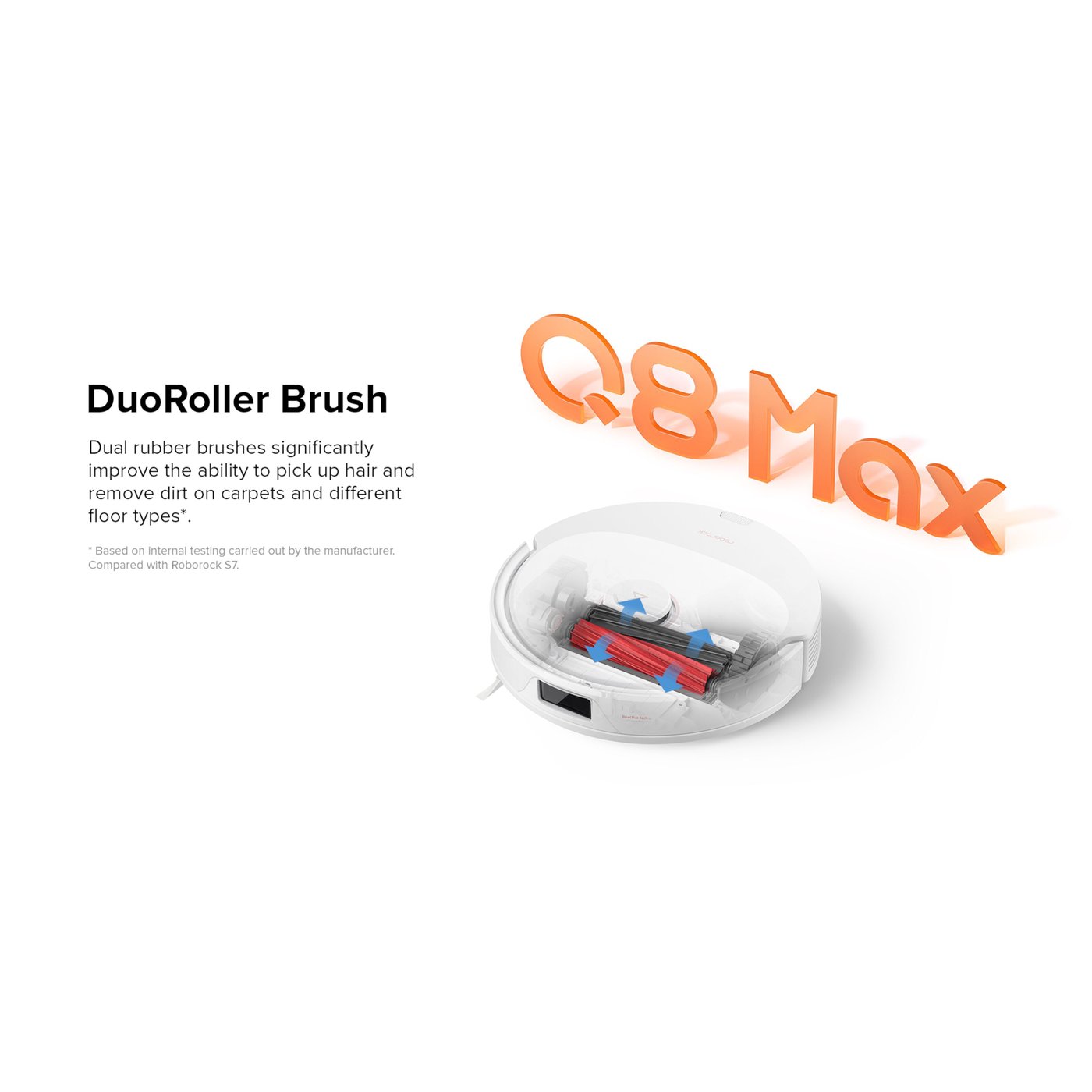 Roborock Q8 Max Robotdammsugare Vit