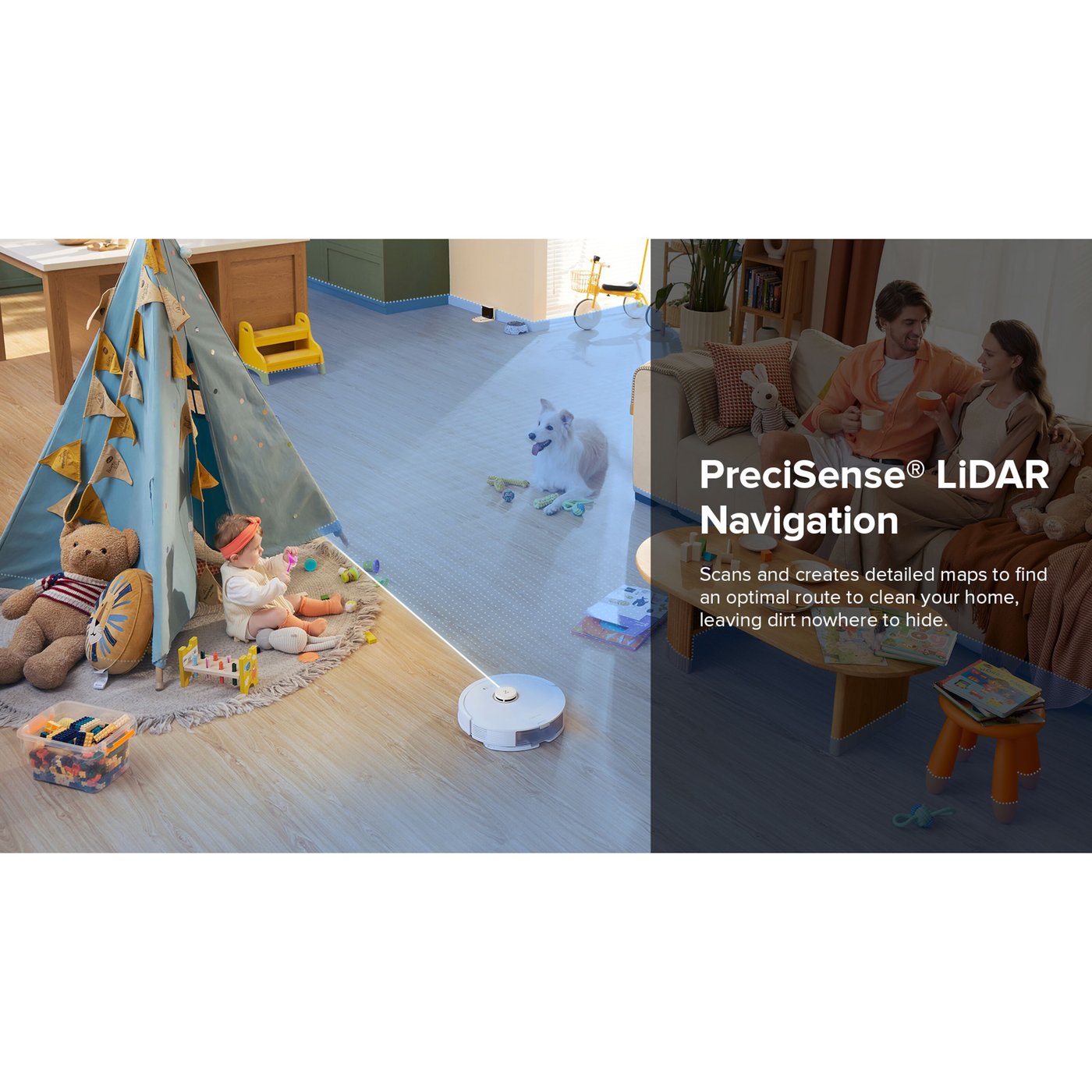 Roborock Q8 Max Robotdammsugare Vit