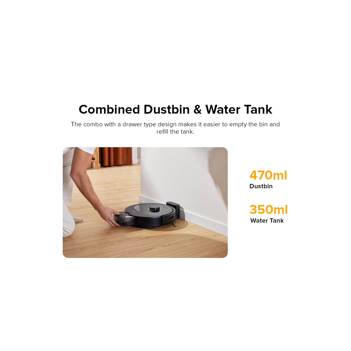 Roborock Q8 Max Robotstøvsuger Svart