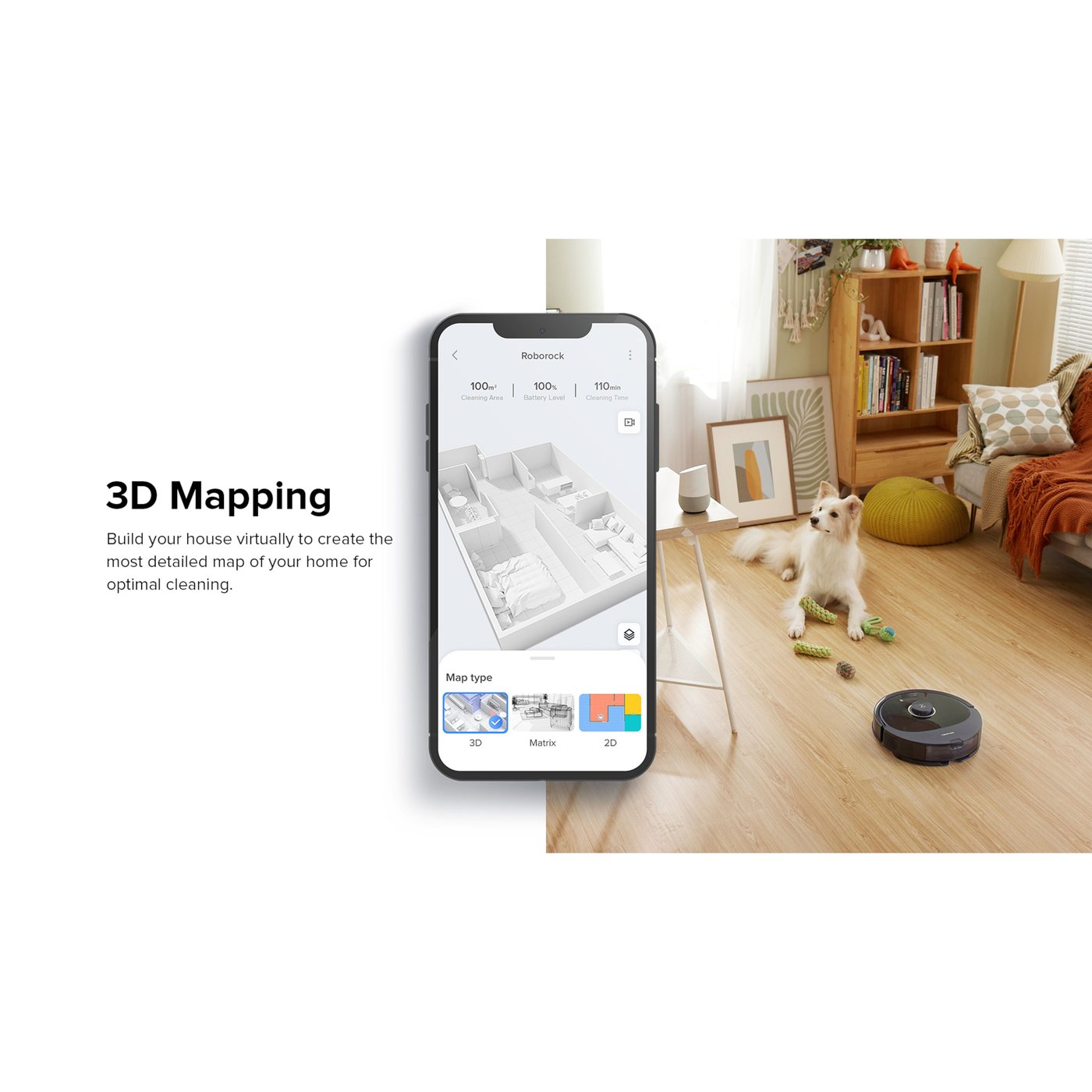 Roborock Q8 Max Robotstøvsuger Svart