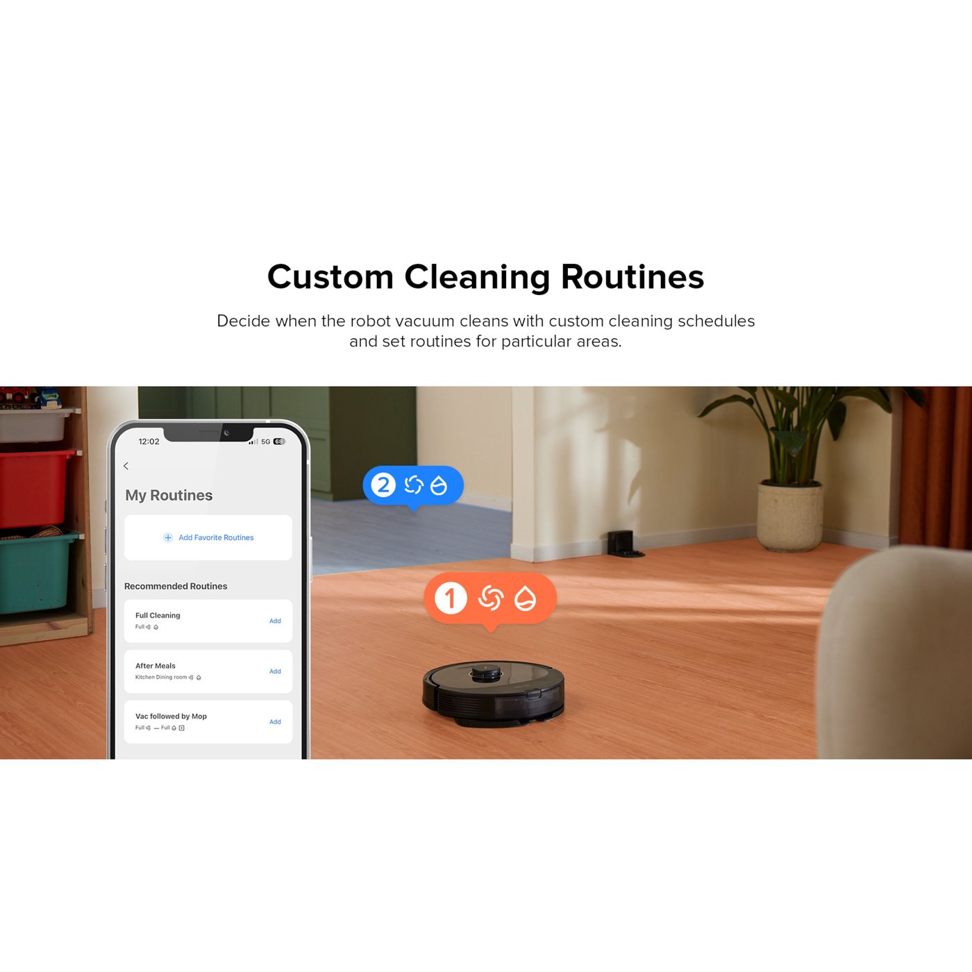 Roborock Q8 Max Robotstøvsuger Svart