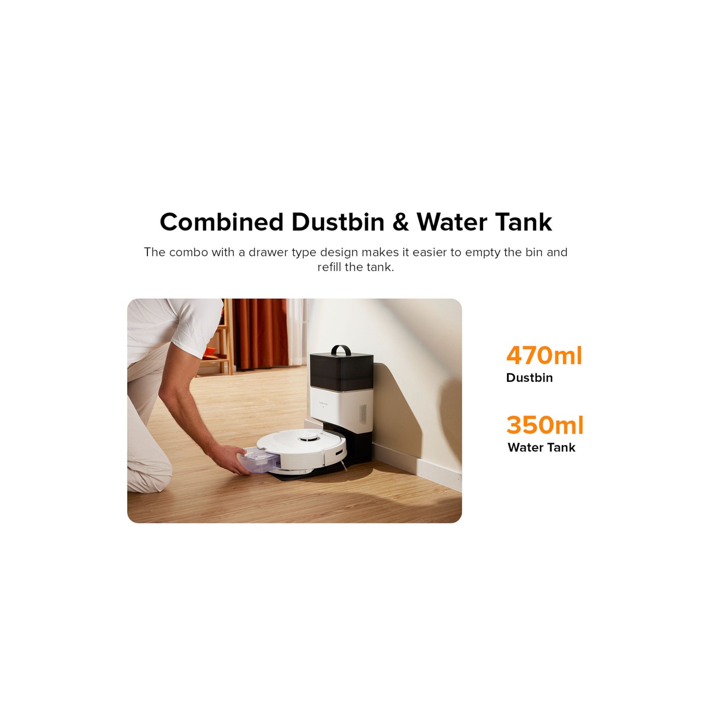 Roborock Q8 Max+ Helautomatisk Robotdammsugare Vit