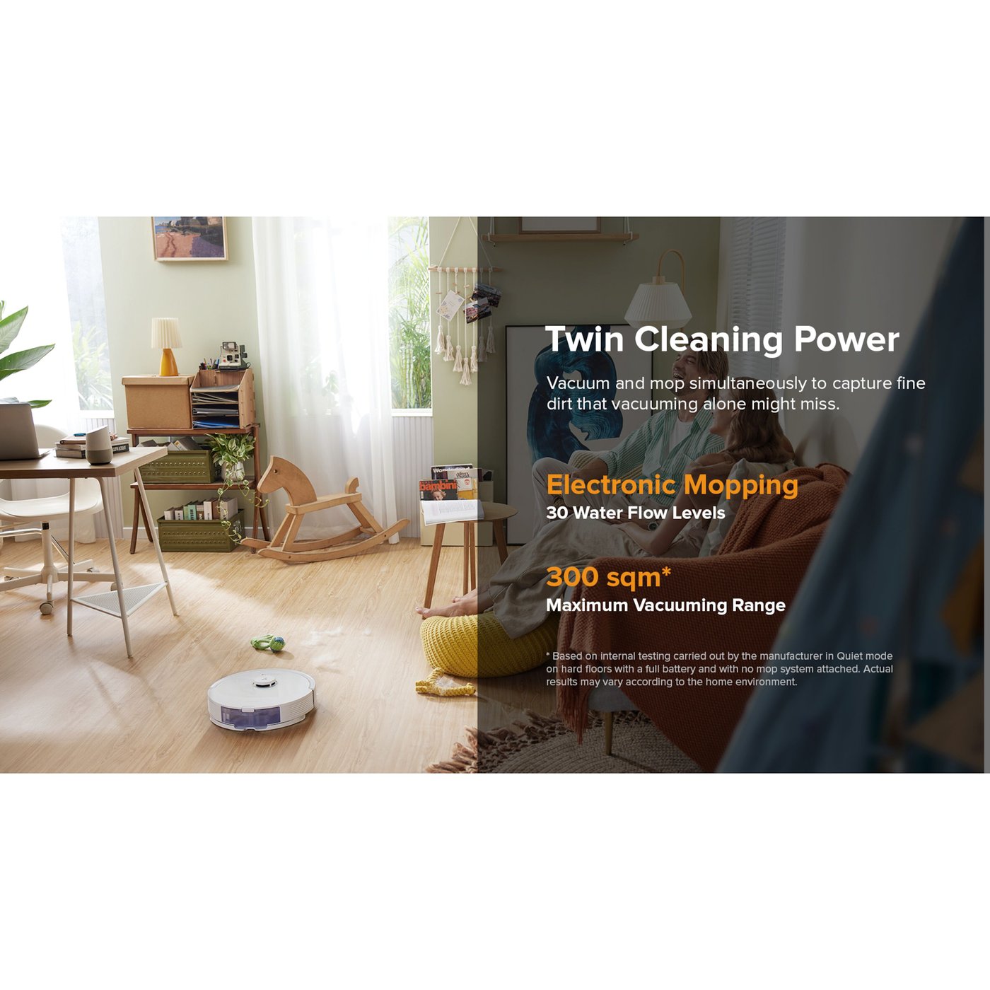 Roborock Q8 Max+ Helautomatisk Robotdammsugare Vit