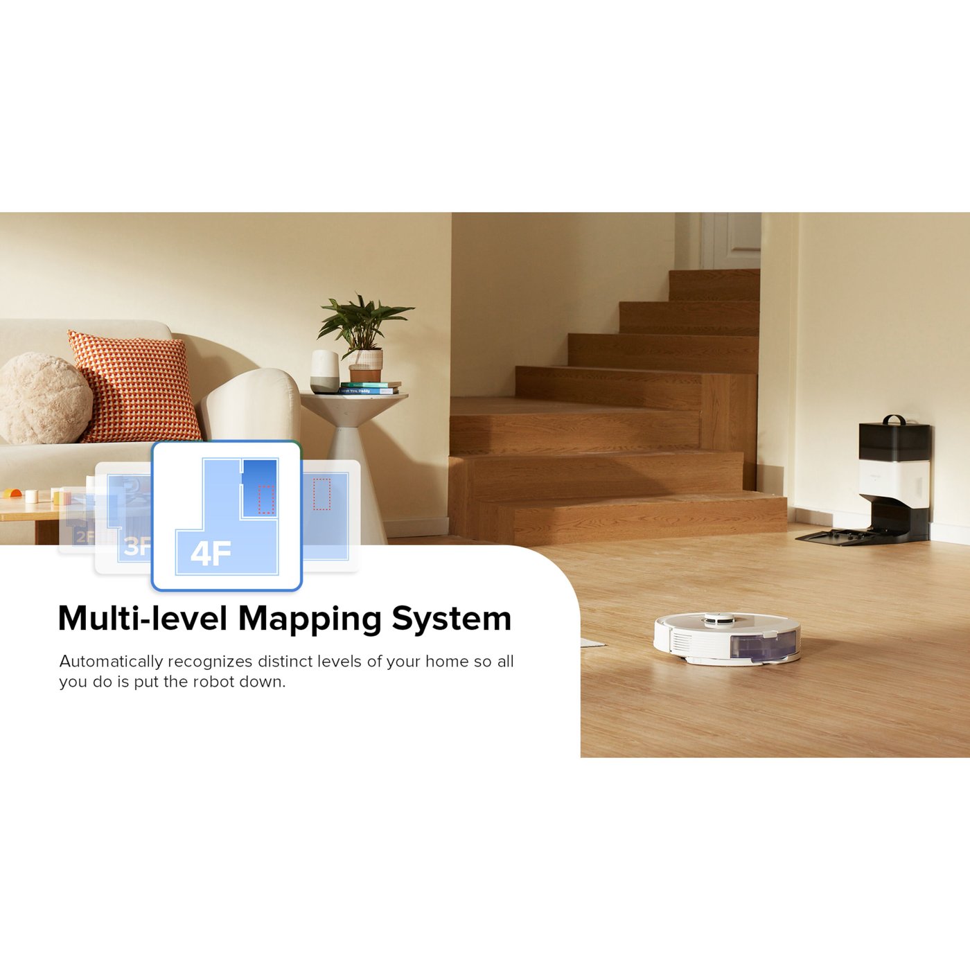 Roborock Q8 Max+ Helautomatisk Robotdammsugare Vit