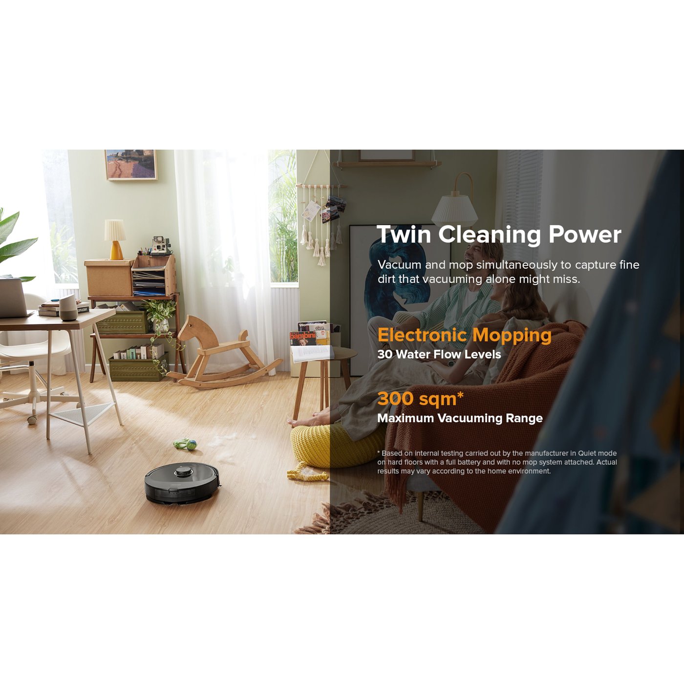 Roborock Q8 Max+ Helautomatisk robotstøvsuger Svart