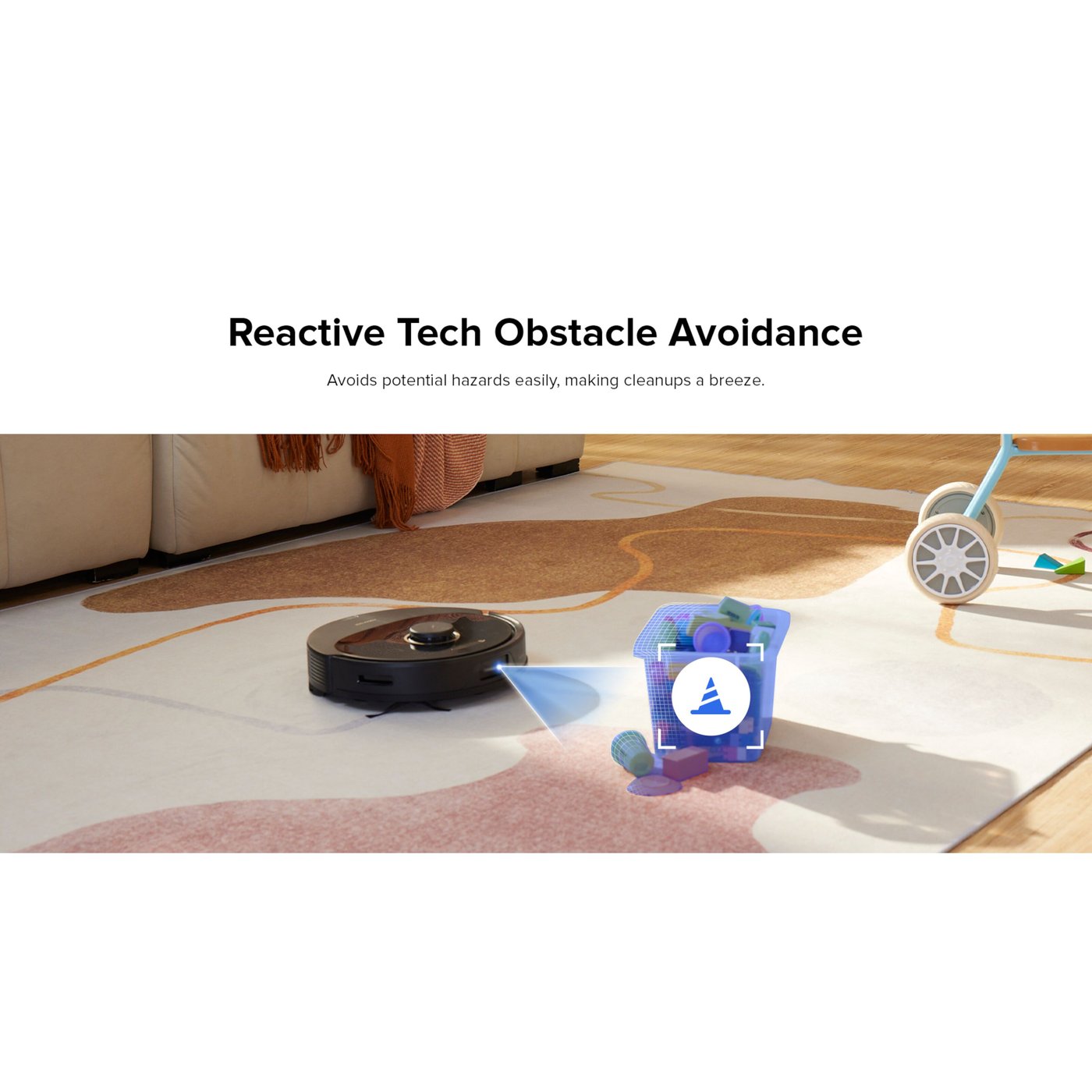 Roborock Q8 Max+ Helautomatisk robotstøvsuger Svart