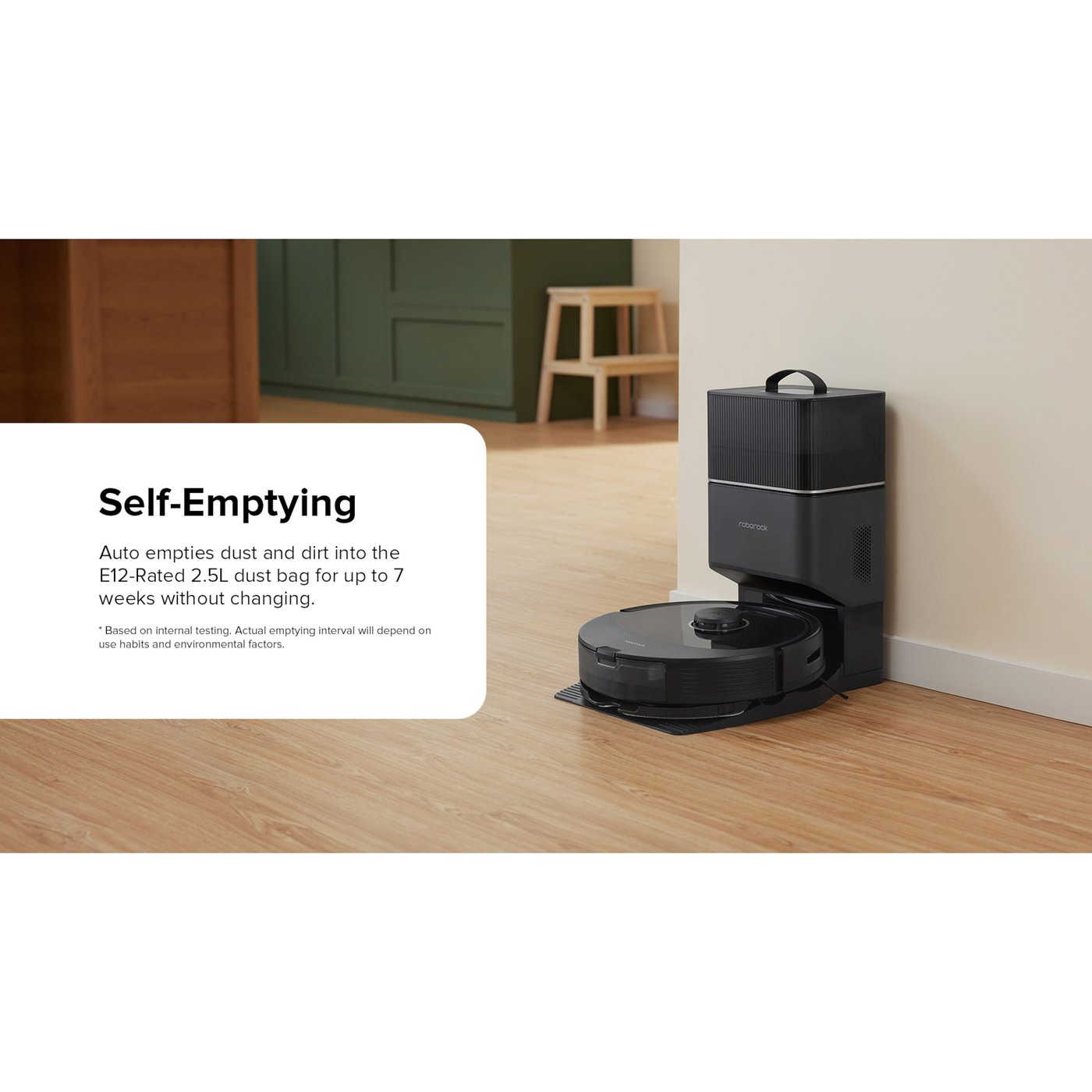 Roborock Q8 Max+ Helautomatisk robotstøvsuger Svart