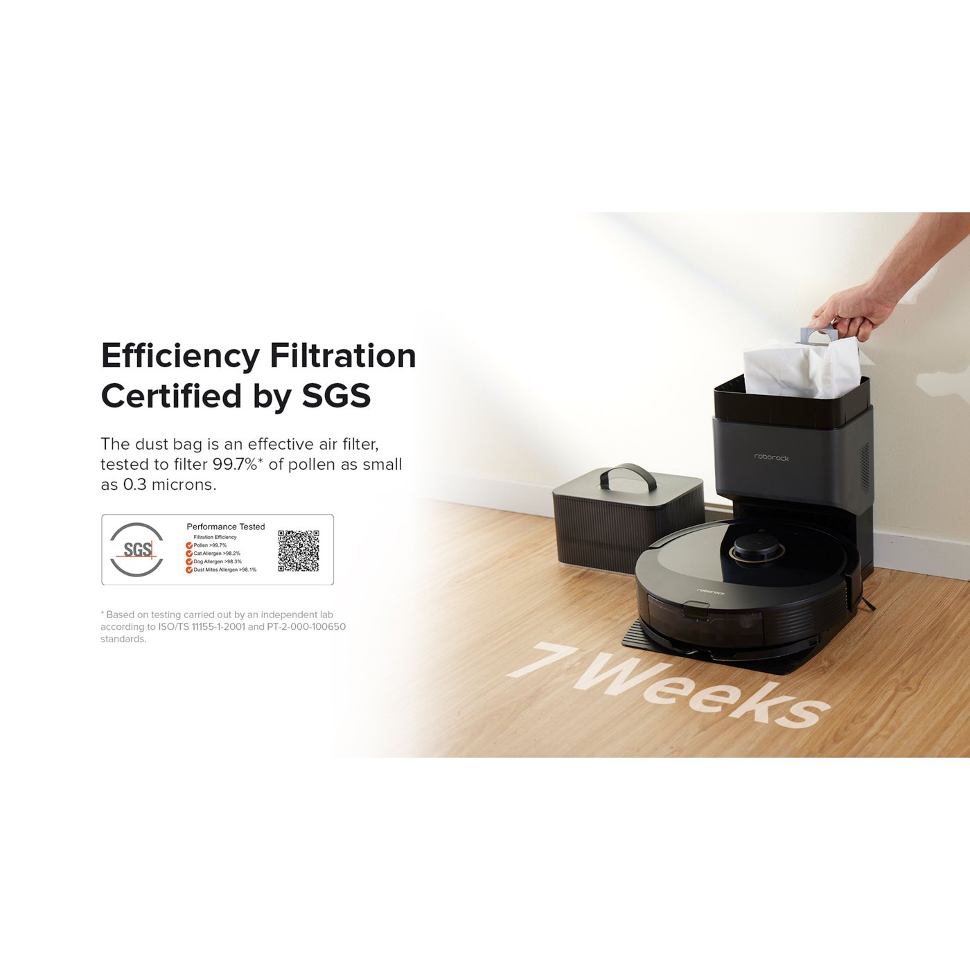 Roborock Q8 Max+ Helautomatisk robotstøvsuger Svart