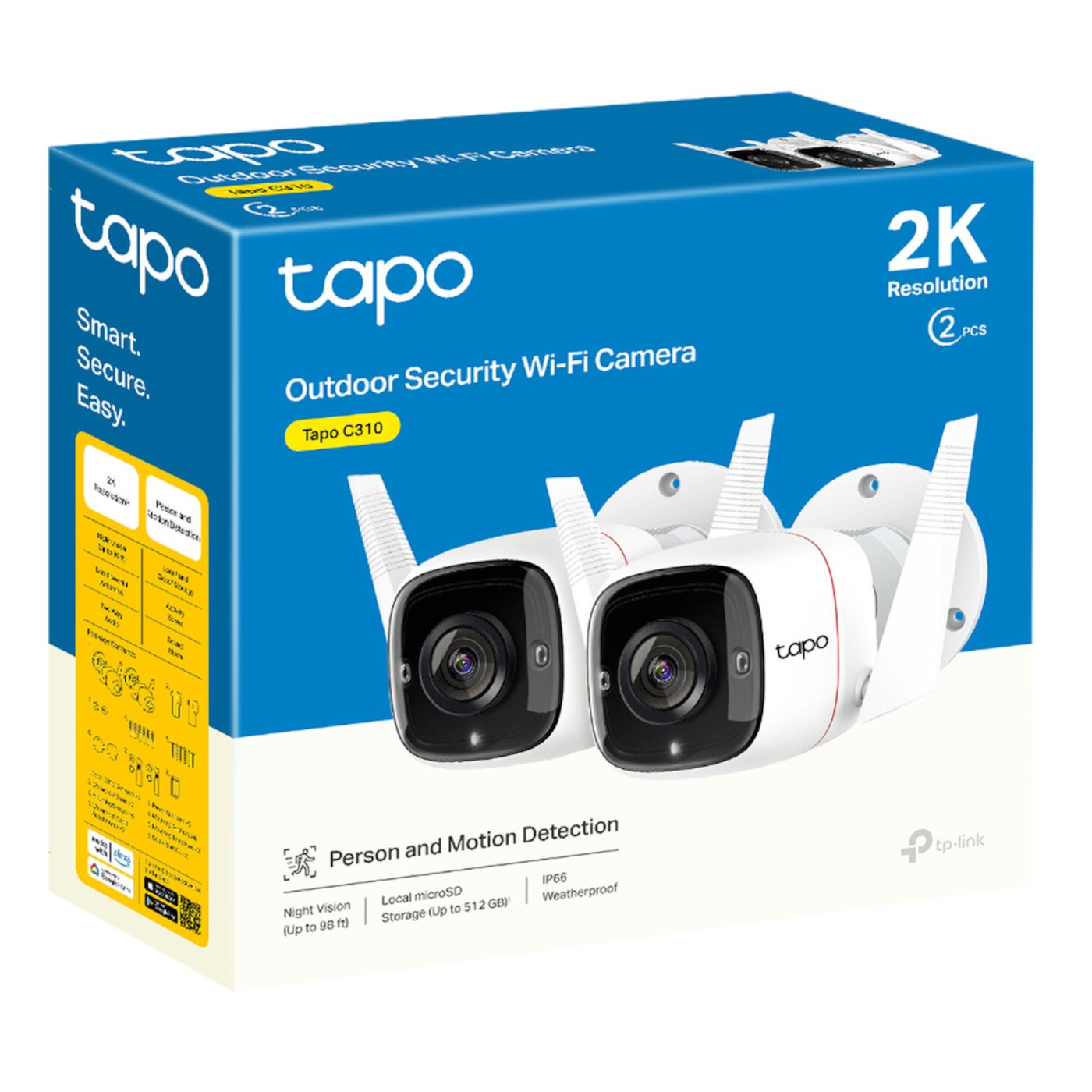 TP-link Tapo C310 Trådlös övervakningskamera 2-pack