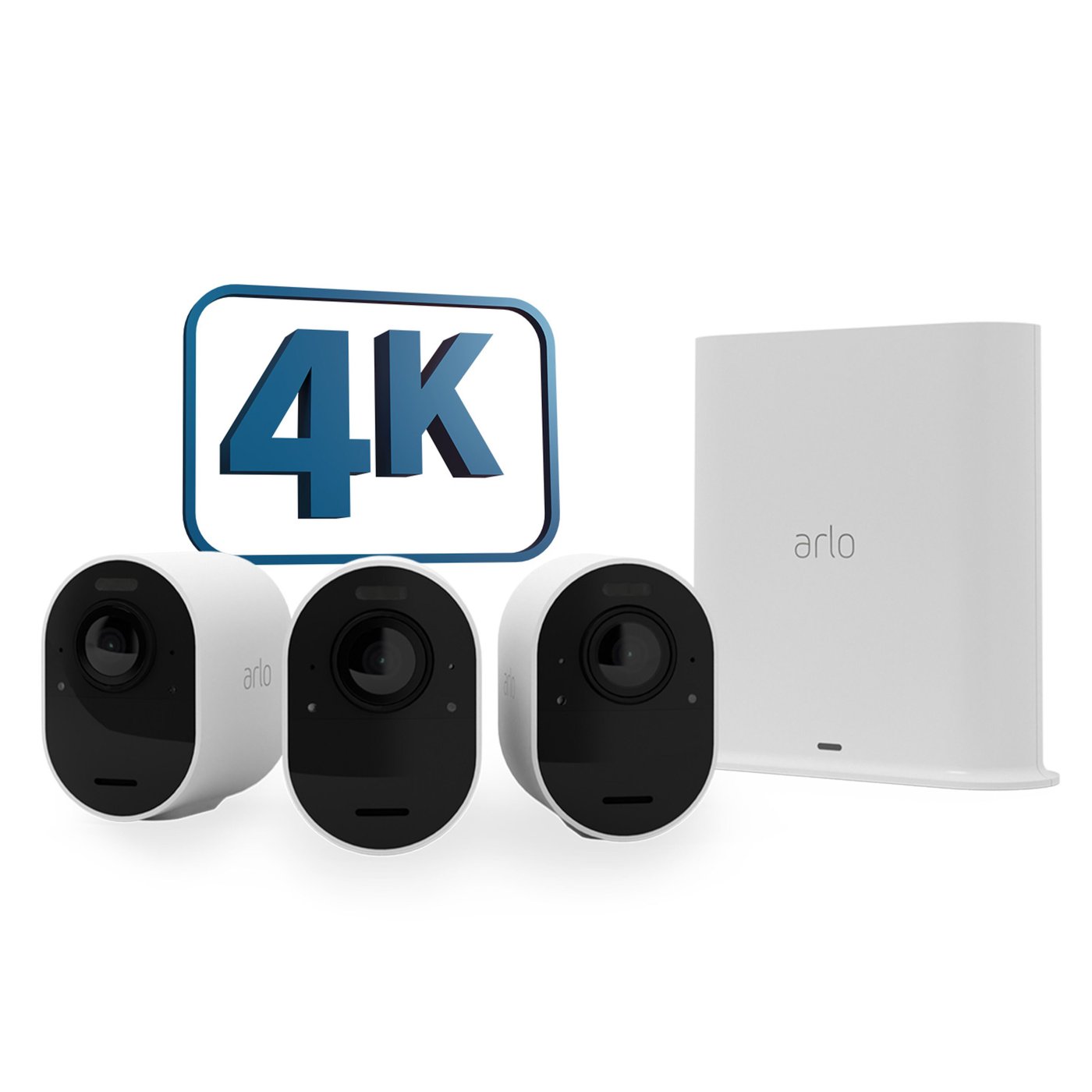 Arlo Ultra 2 Spotlight Trådløst overvåkingskamera 3-pk.