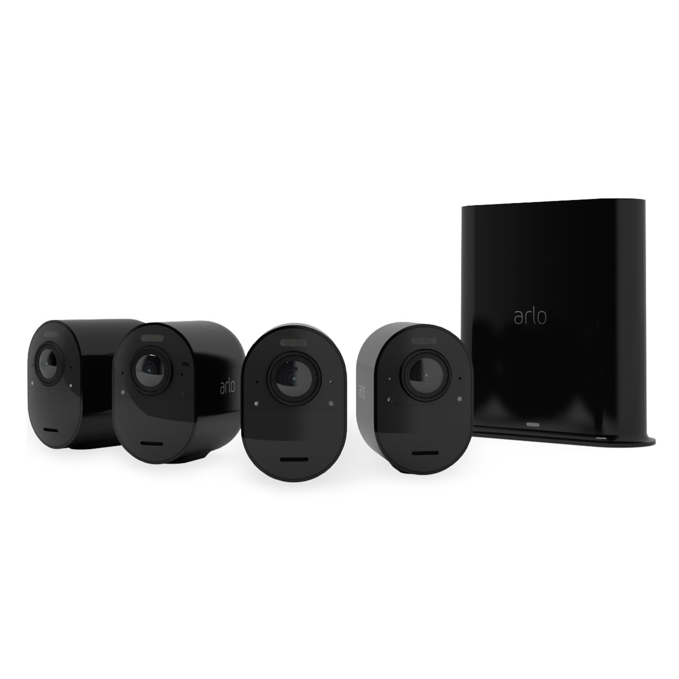 Arlo Ultra 2 Spotlight Trådløst overvåkingskamera 4-pk. Svart