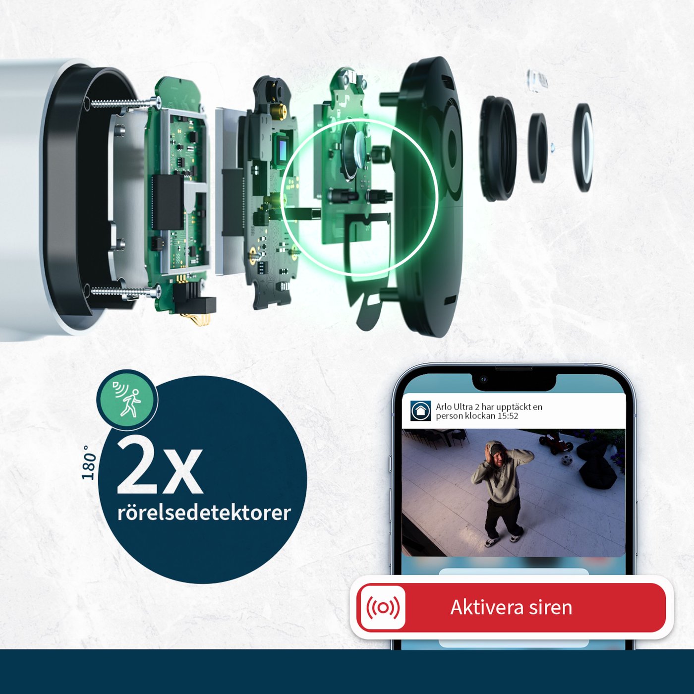 Arlo Ultra 2 Spotlight Trådlös Övervakningskamera 4-pack Svart