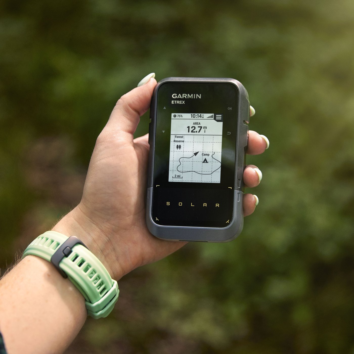 Garmin eTrex Solar GPS-navigator med solenergiladdning