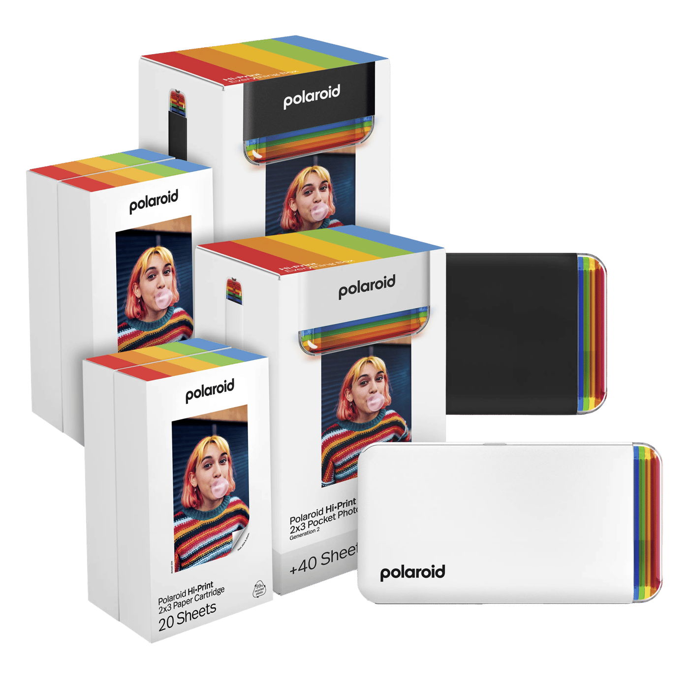 Polaroid Polaroid Hi-Print Gen 2 Kit Portabel fotoskrivare Vit
