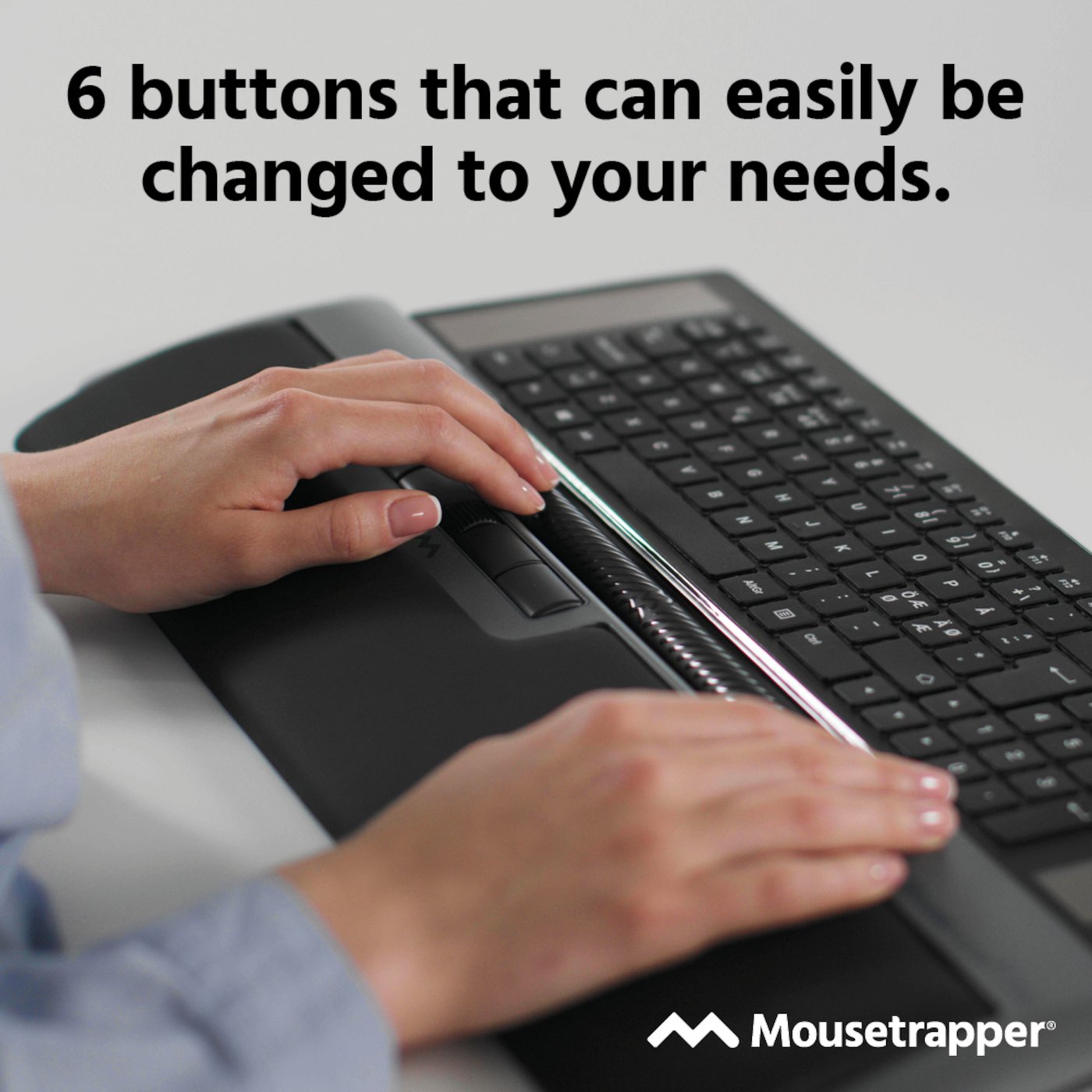 MouseTrapper Delta Extended Ergonomisk mus