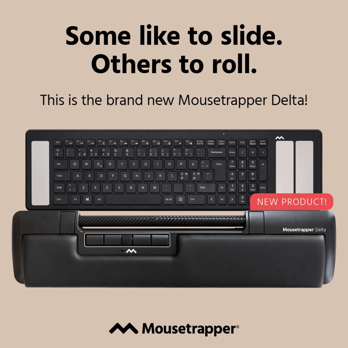 MouseTrapper Delta Extended Ergonomisk mus