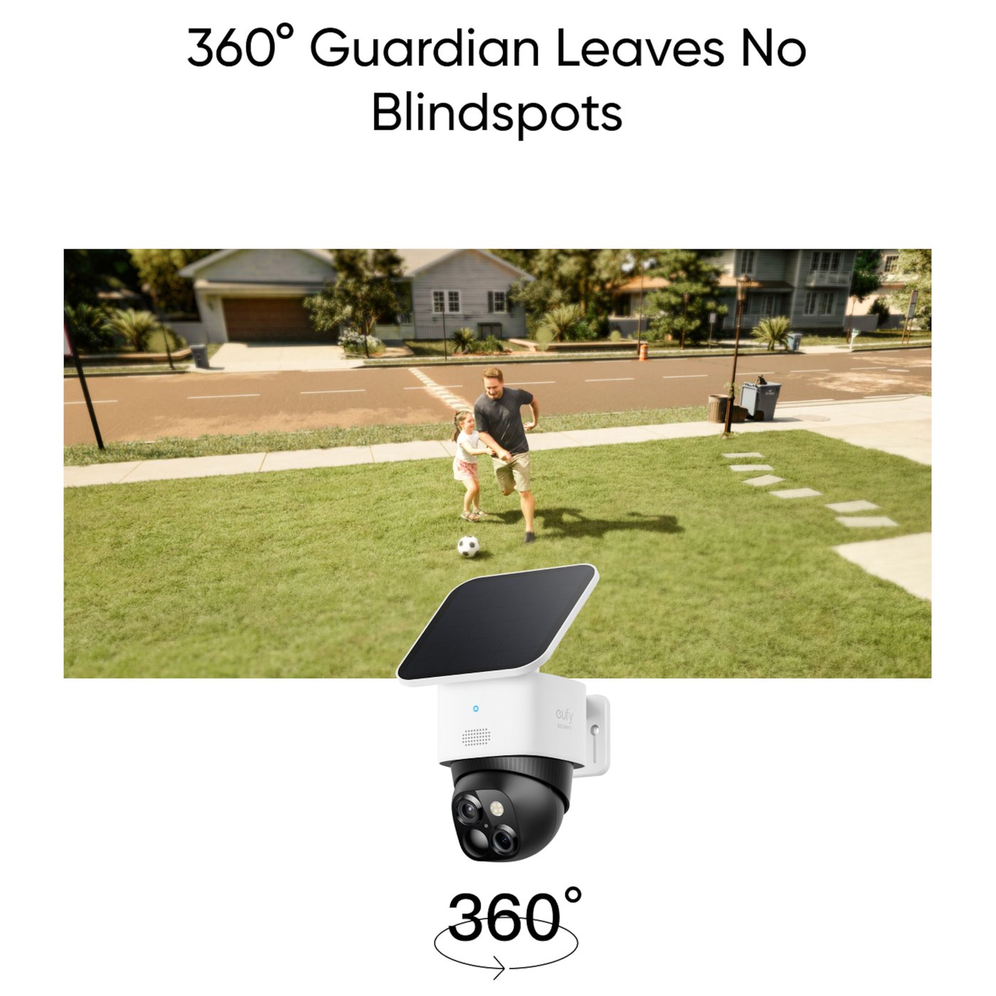 Eufy SoloCam S340 Trådlös övervakningskamera med solpanel