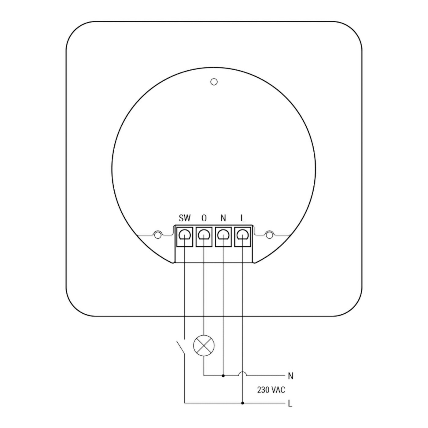 Shelly Wall Display Kontrollskärm med Wifi Svart