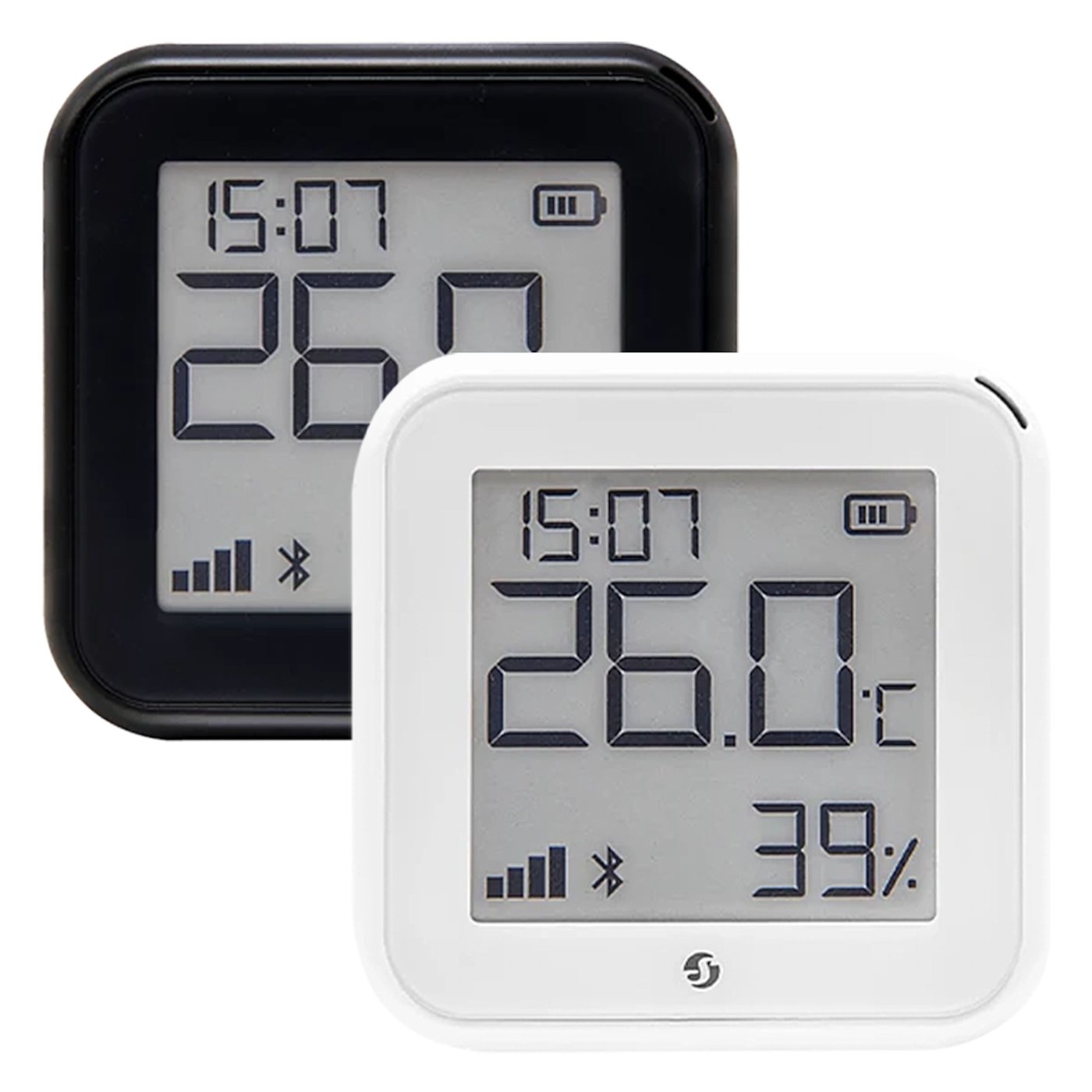 Shelly H&T Gen 3 Termometer og hygrometer Svart