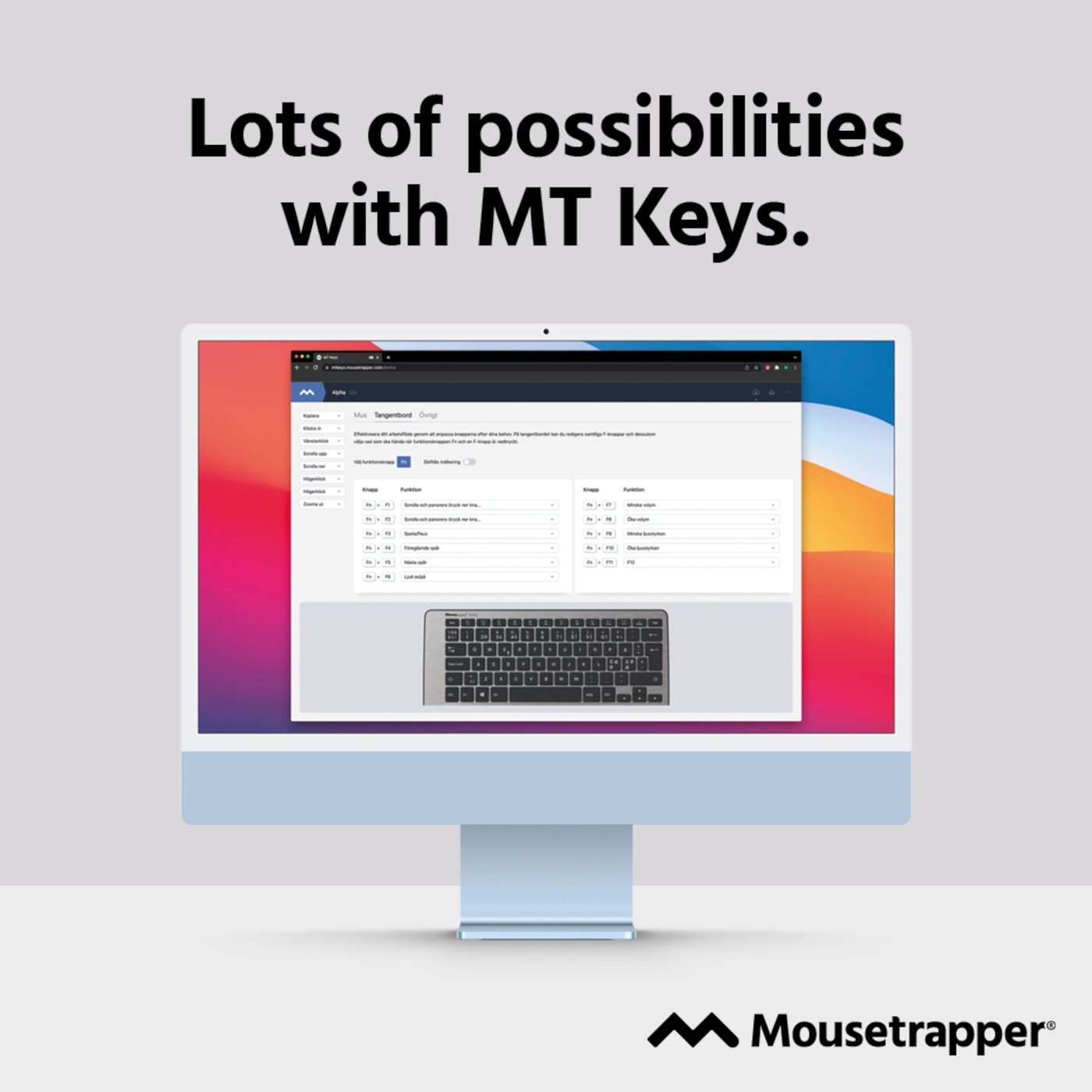 MouseTrapper Prime Trådløs ergonomisk mus