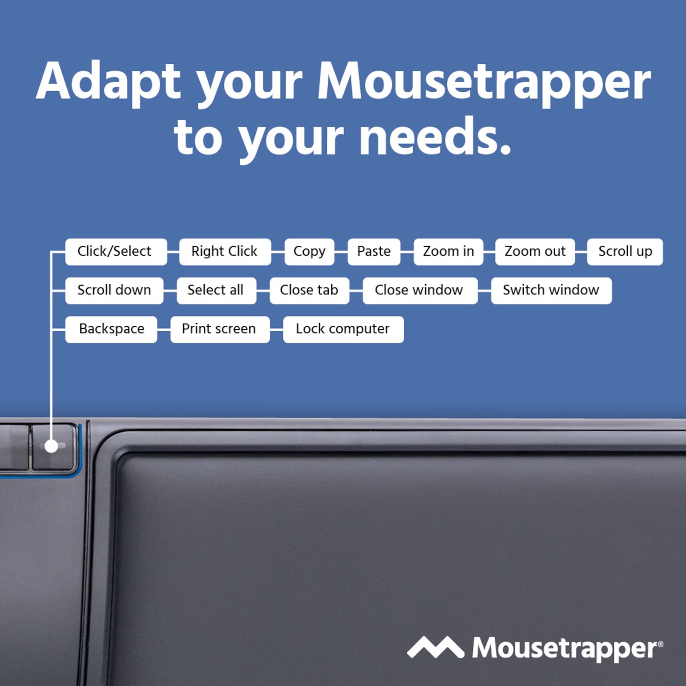 MouseTrapper Prime Trådløs ergonomisk mus