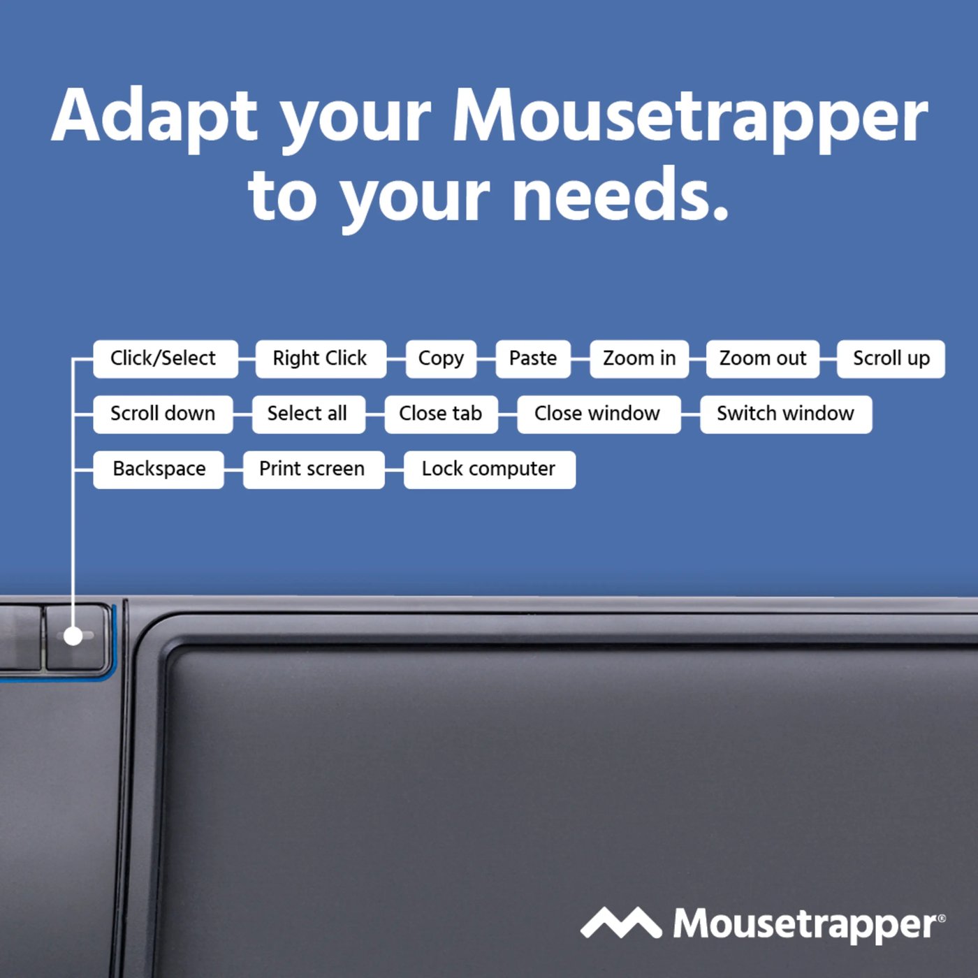 MouseTrapper Prime Trådløs ergonomisk mus