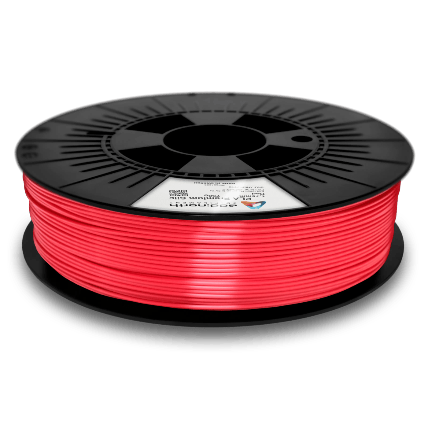 Addnorth PLA Premium Silk-filament för 3D-skrivare 1,75 mm Röd