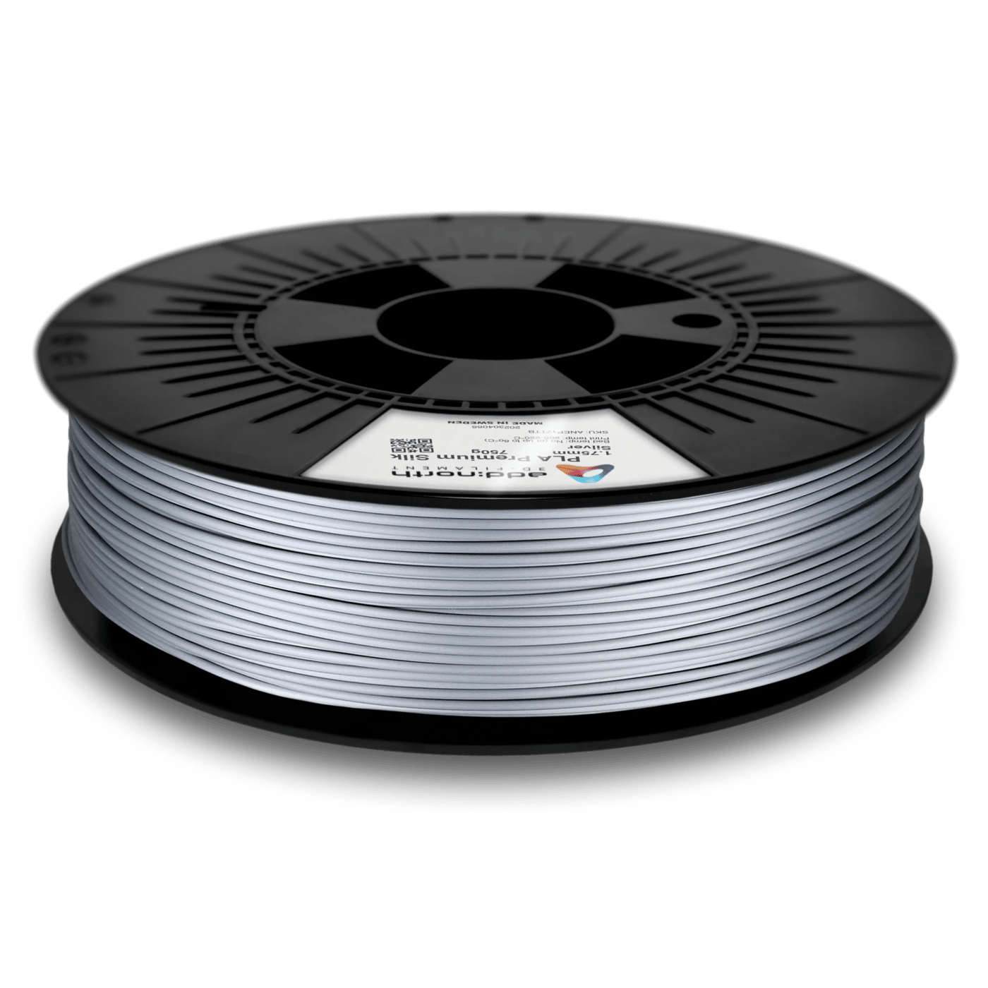 Addnorth PLA Premium Silk-filament för 3D-skrivare 1,75 mm Silver