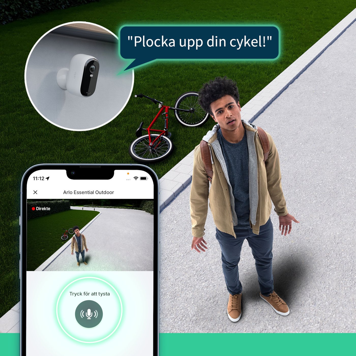 Arlo Essential 2 övervakningskamera HD 3-pack