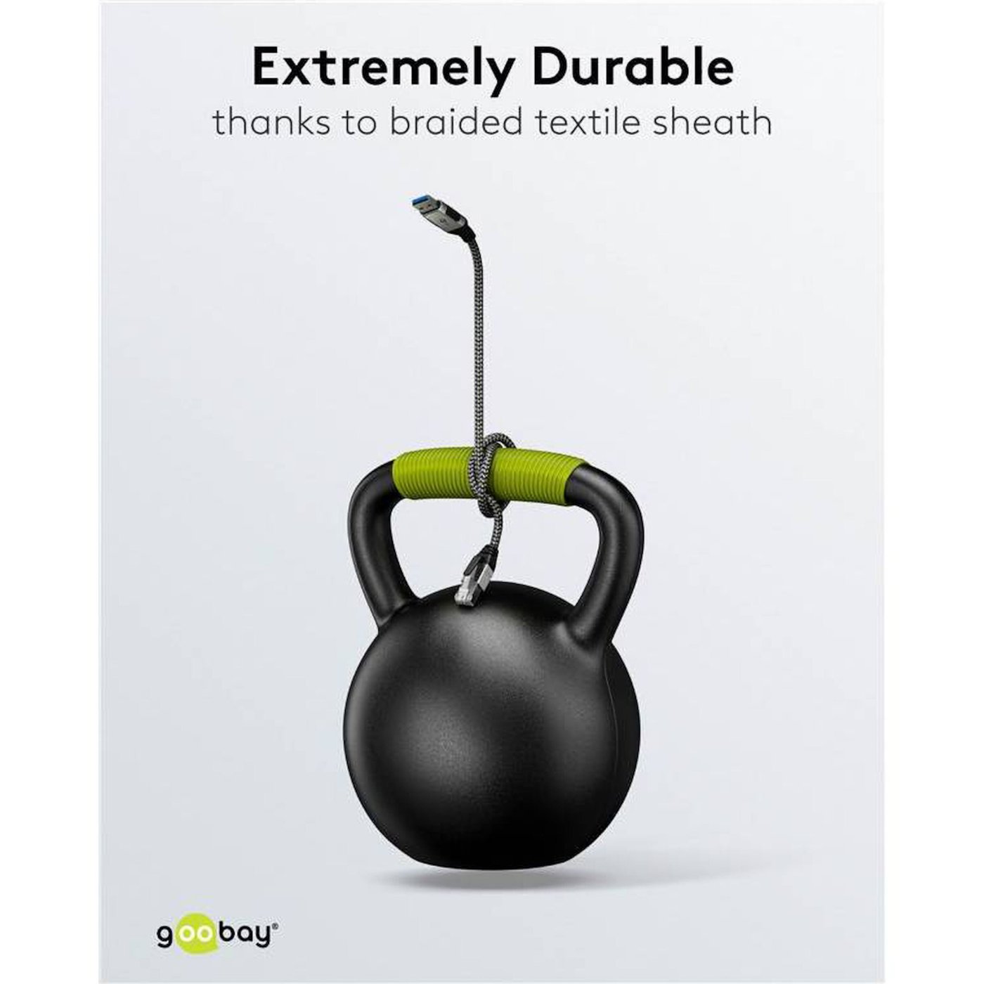 Nettverkskabel med USB-tilkobling USB-A 2 m