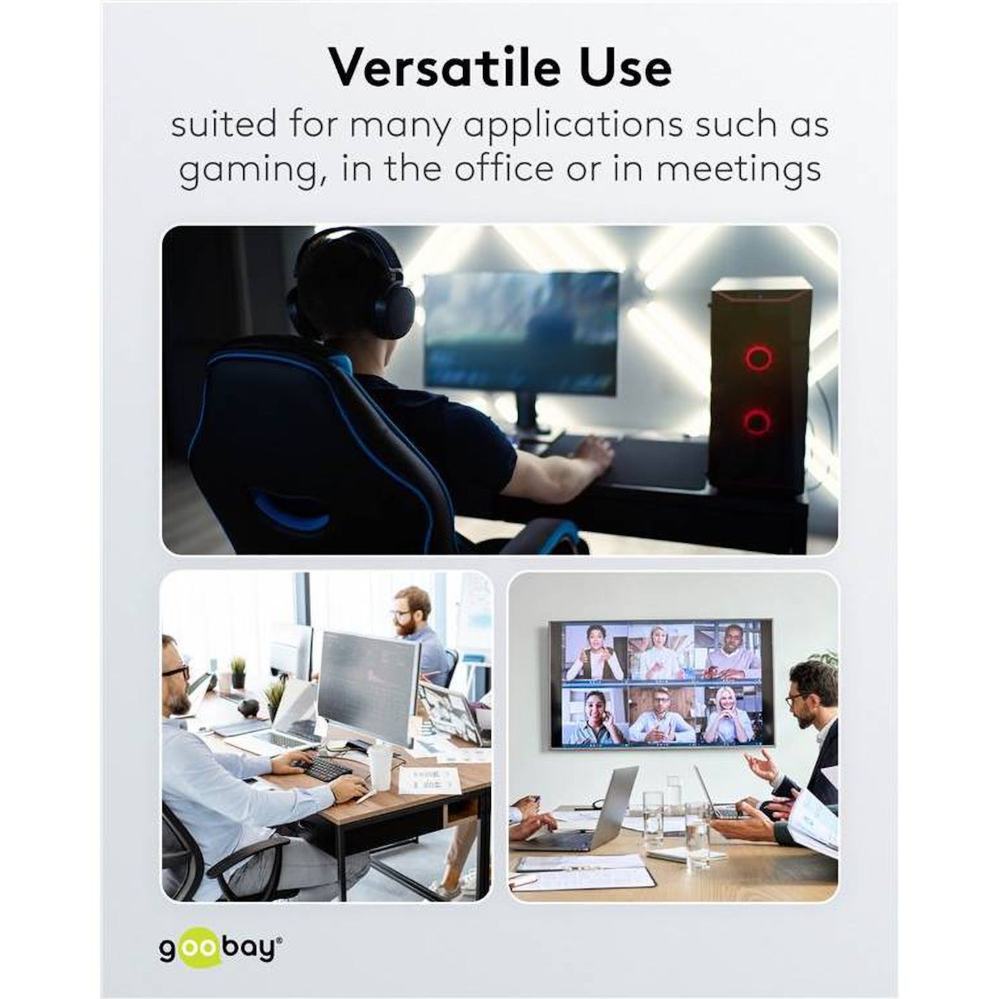 Nettverkskabel med USB-tilkobling USB-A 2 m