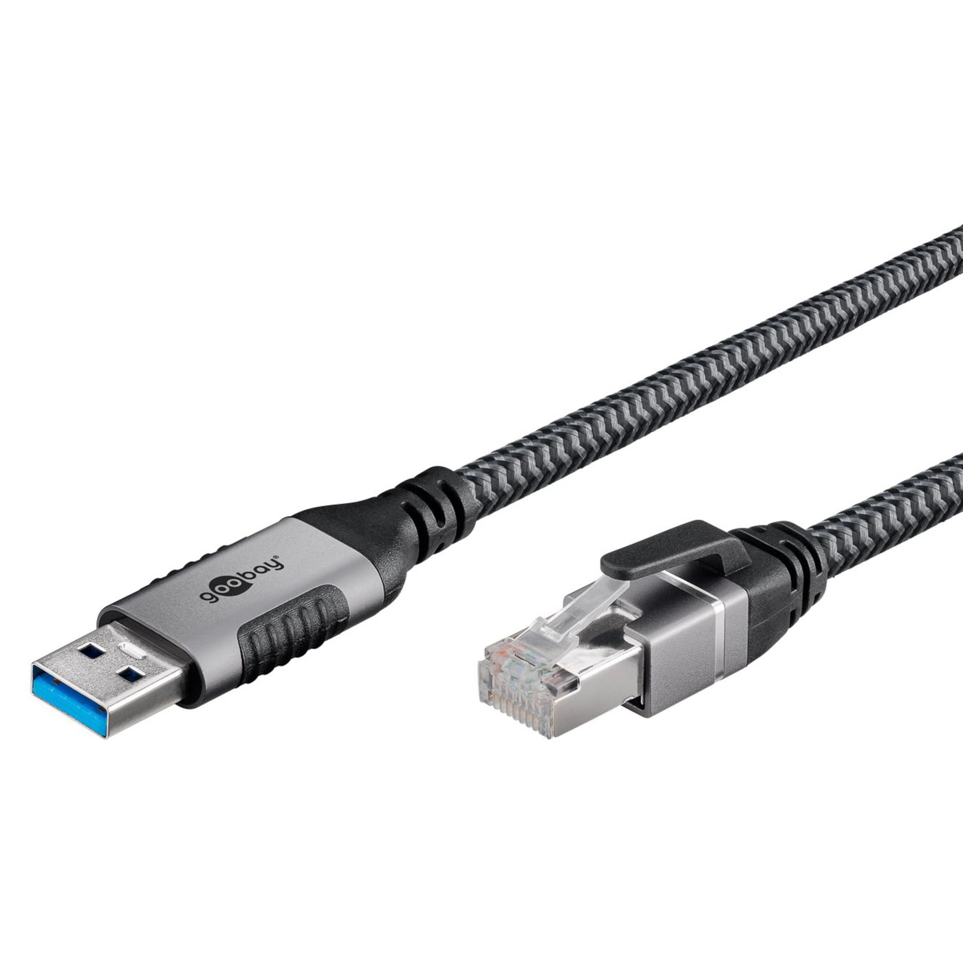 Nettverkskabel med USB-tilkobling USB-A 2 m