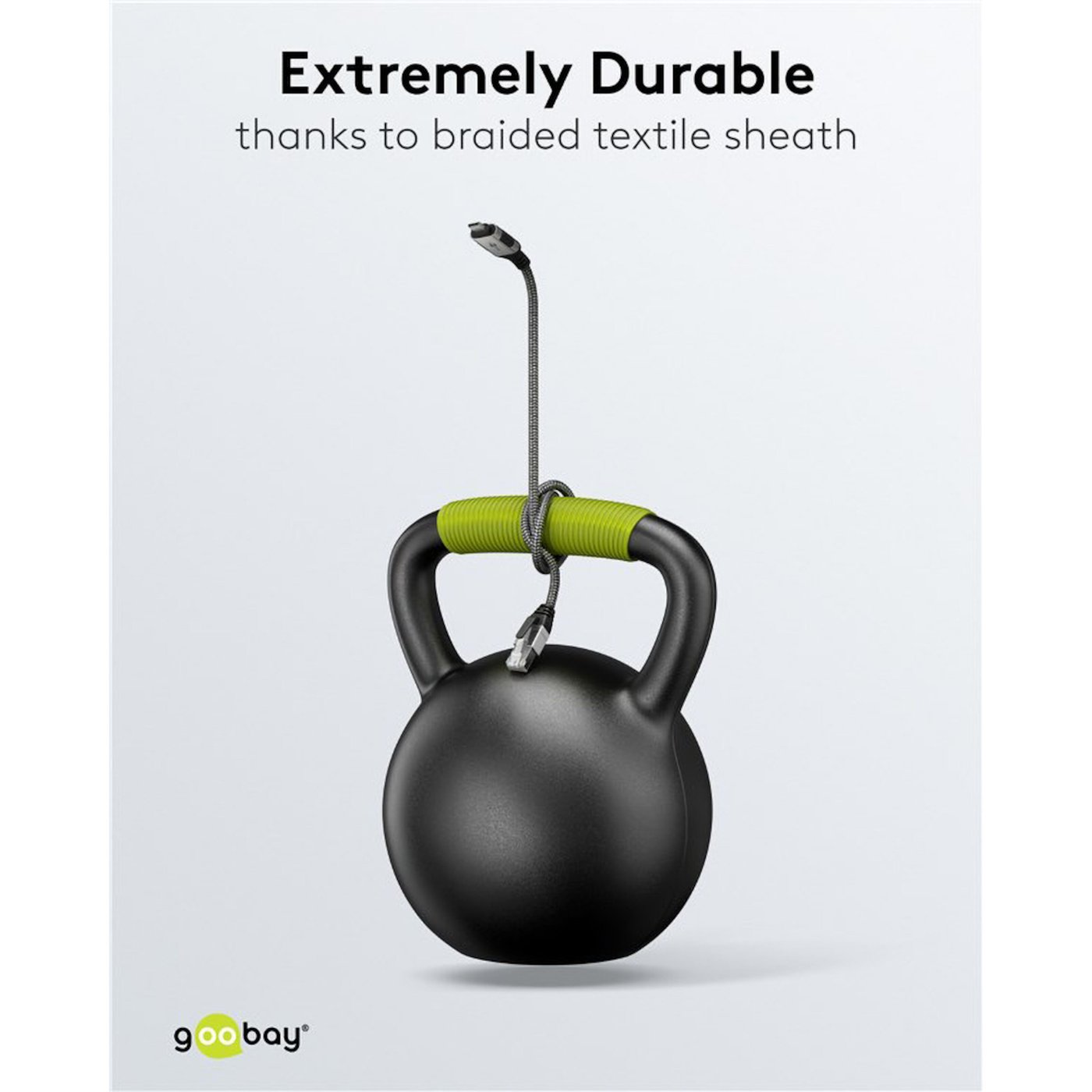 Nätverkskabel med USB-anslutning USB-C 2 m