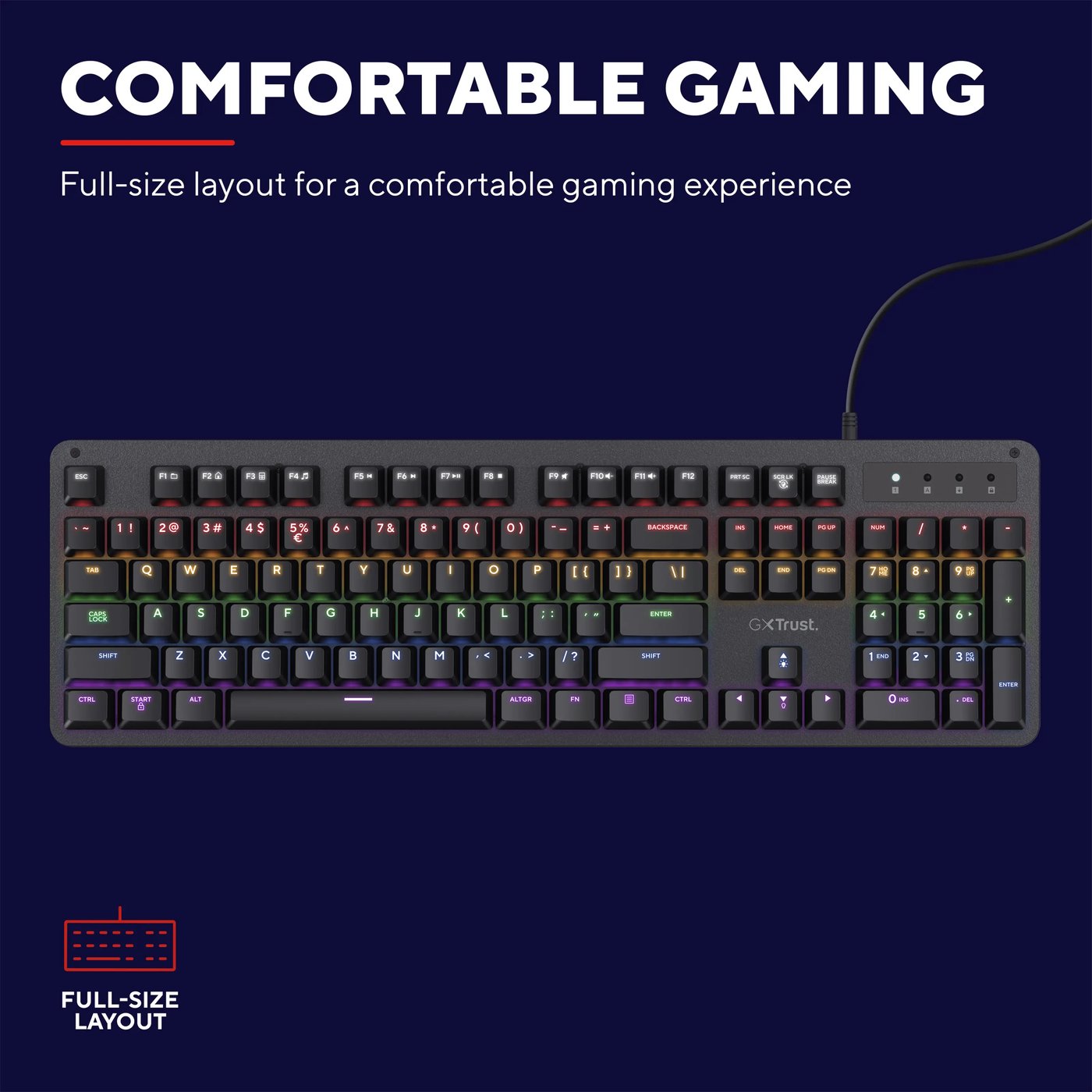 GXTrust GXT 863 Mekanisk tastatur