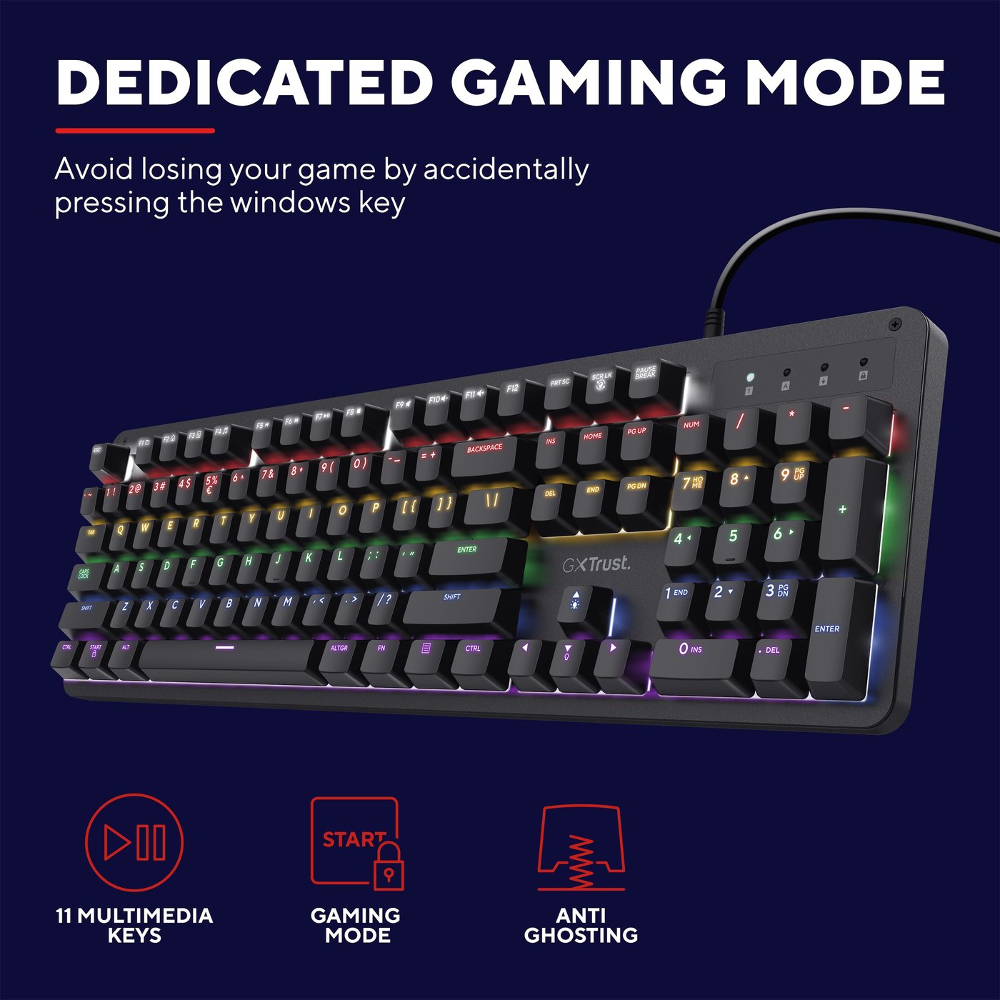 Trust GXT 863 Mekanisk tastatur