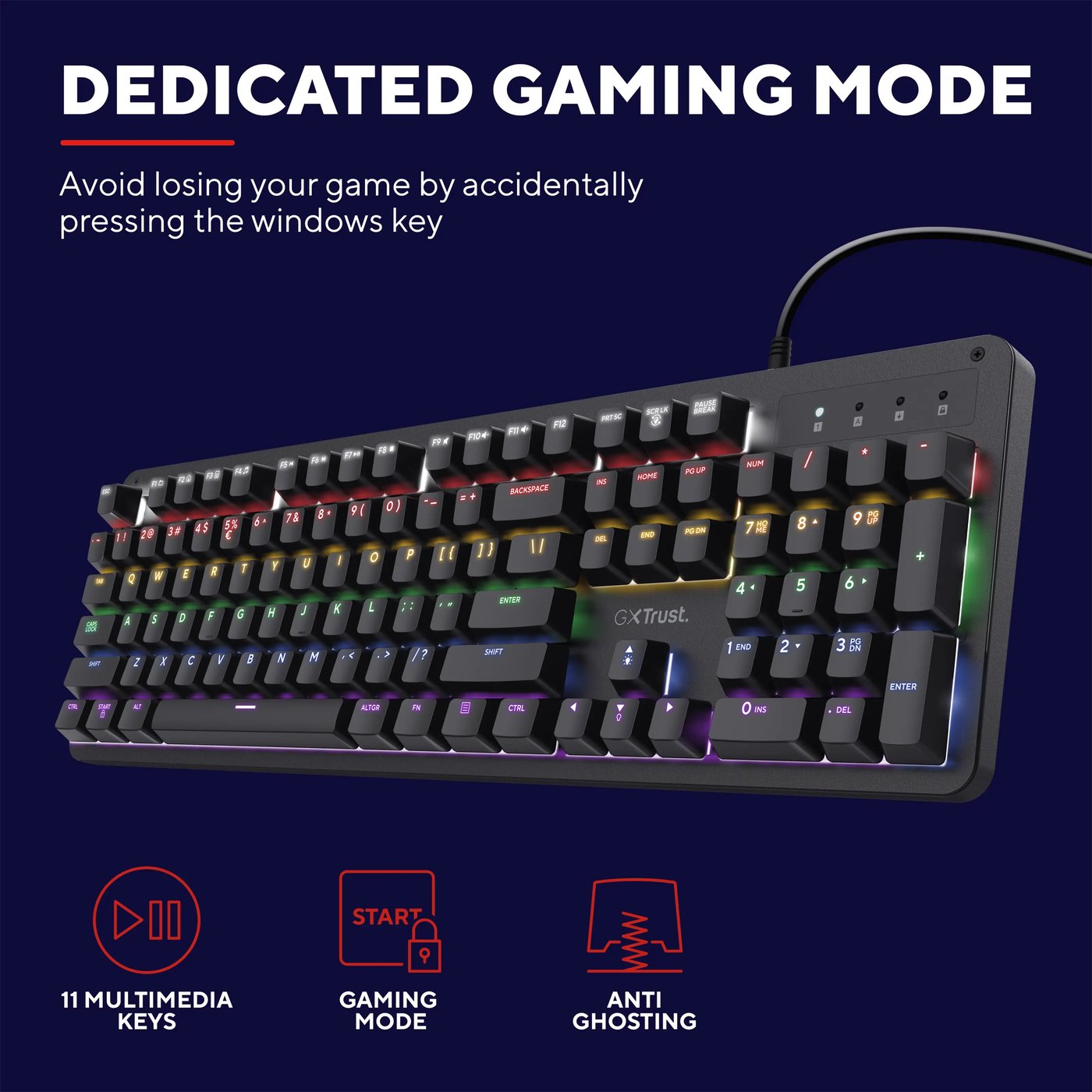GXTrust GXT 863 Mekanisk tastatur