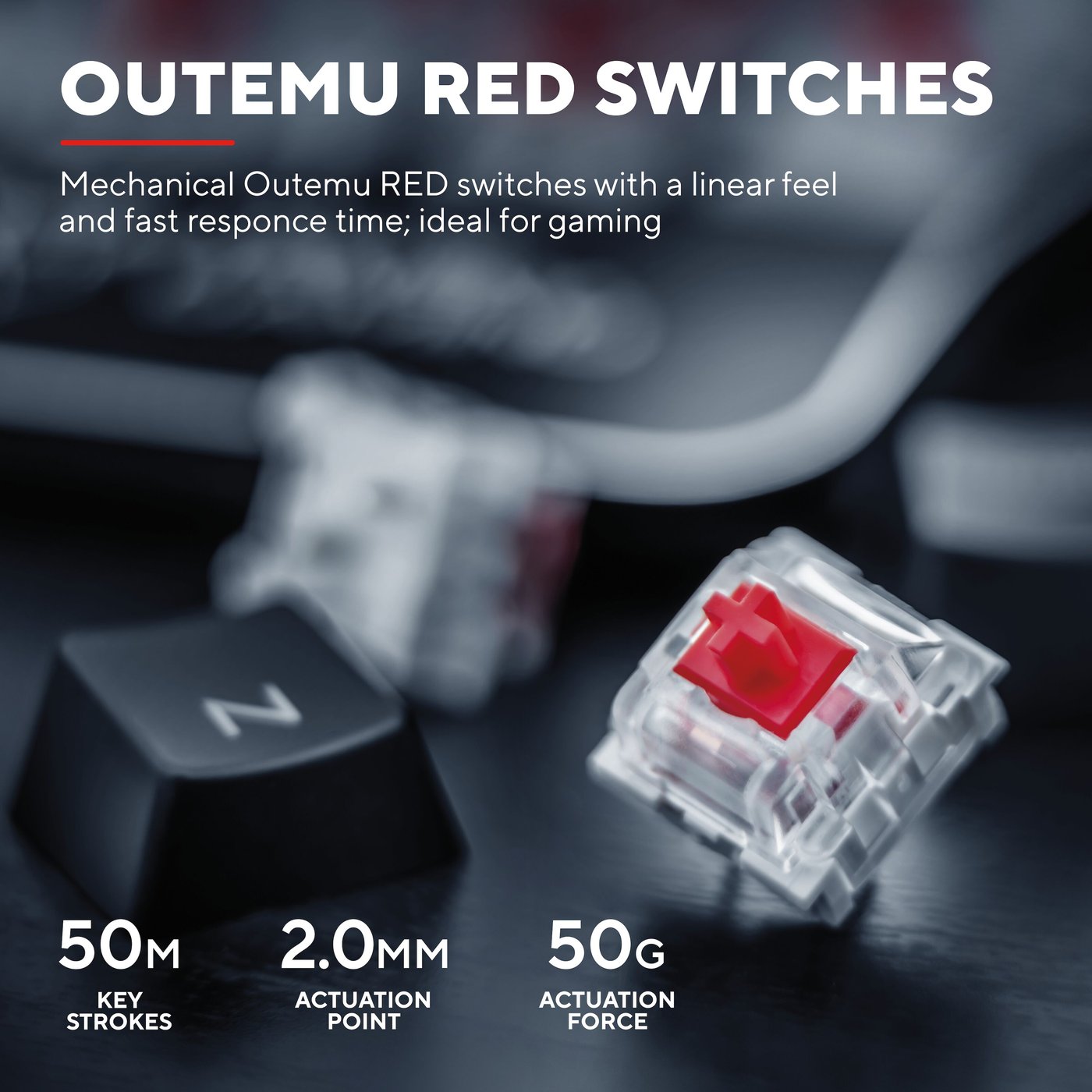 Trust GXT 863 Mekanisk tastatur