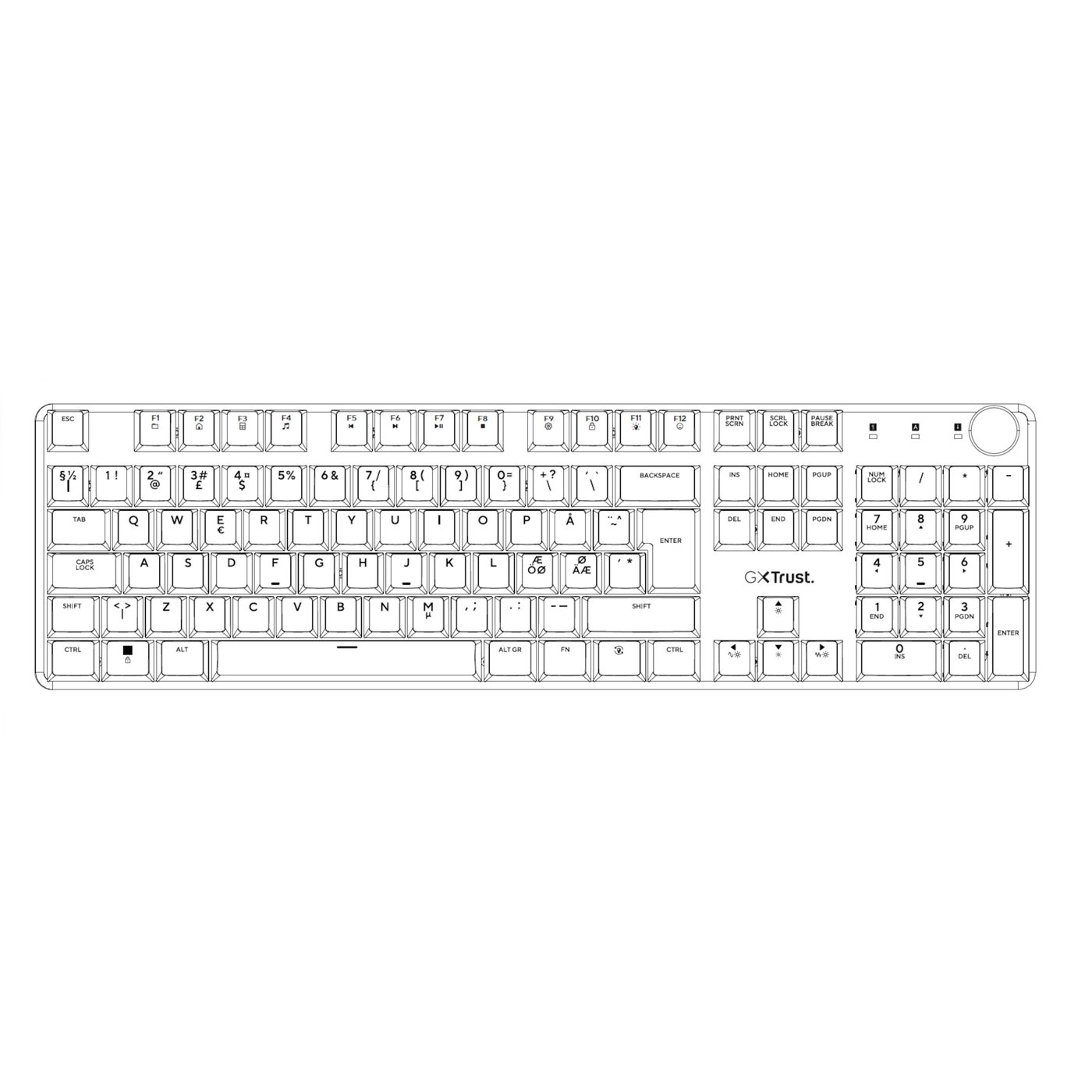 Trust GXT 863 Mekanisk tastatur