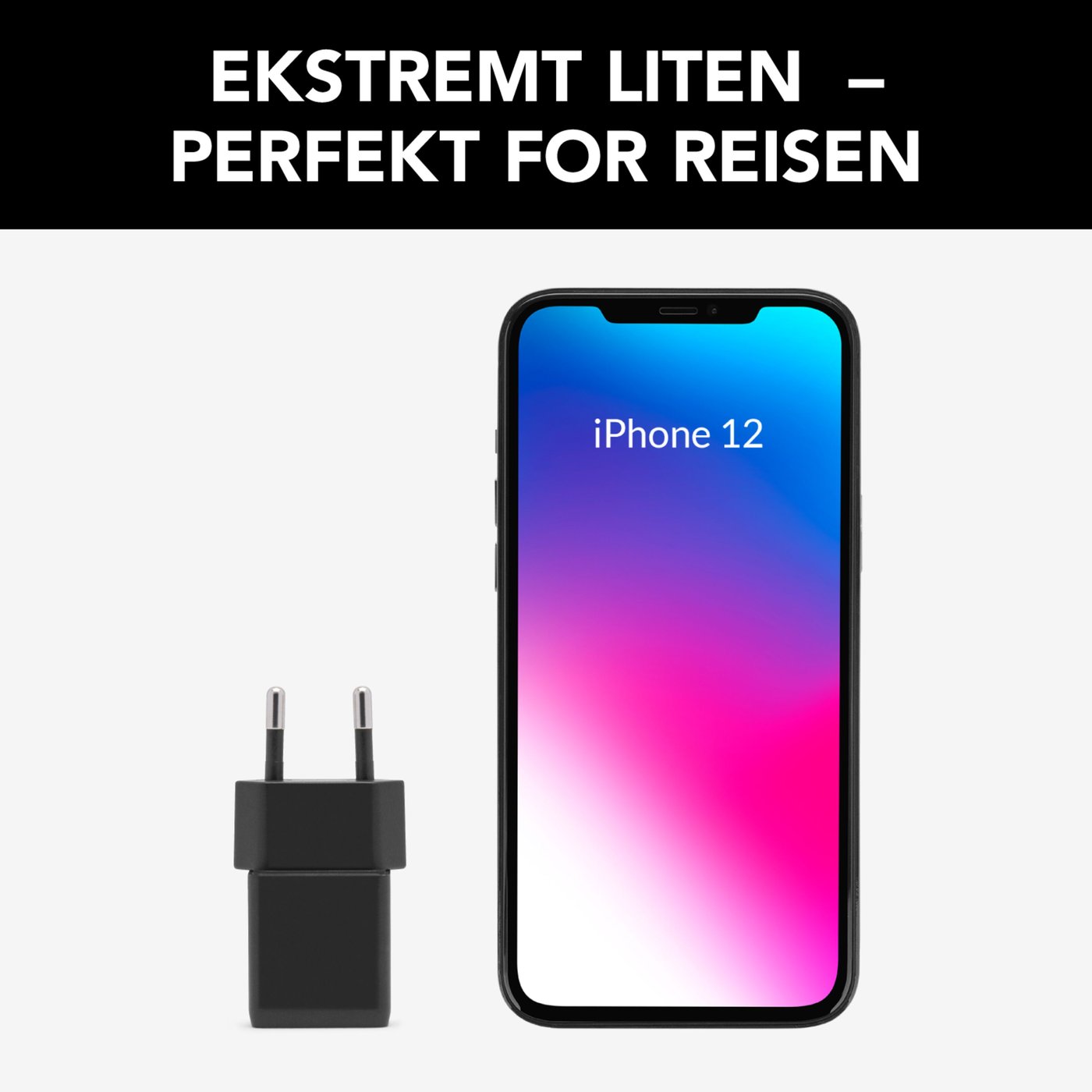 Linocell USB-C-lader med PD 20 W Svart