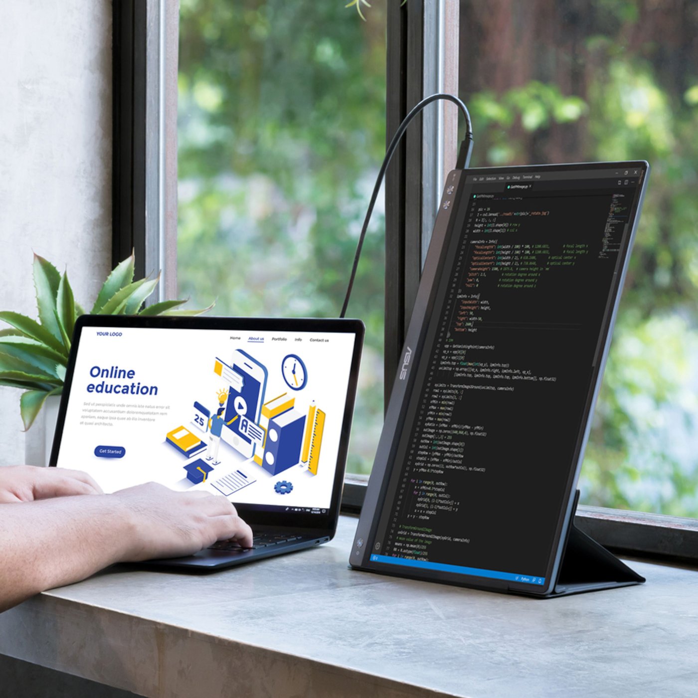 Asus ZenScreen MB14AC Portabel monitor 14" USB-A/USB-C