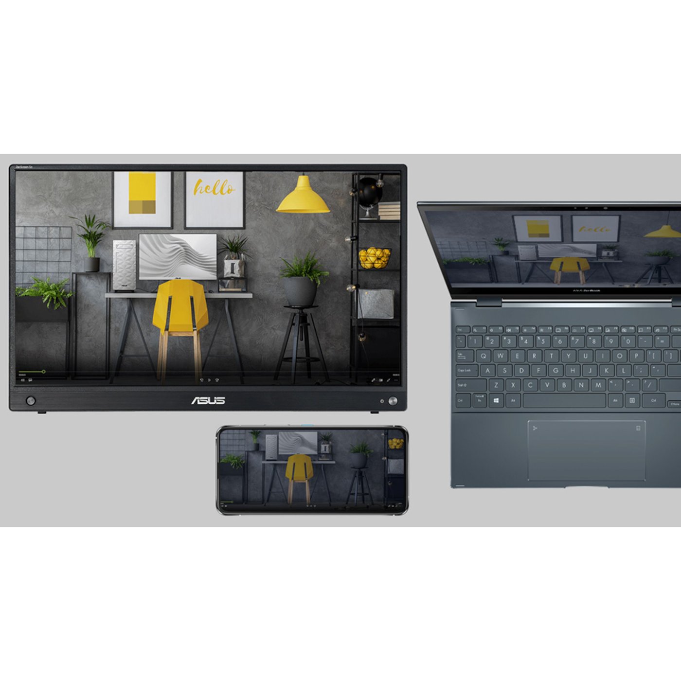 Asus ZenScreen Go MB16AWP Trådlös monitor 15,6