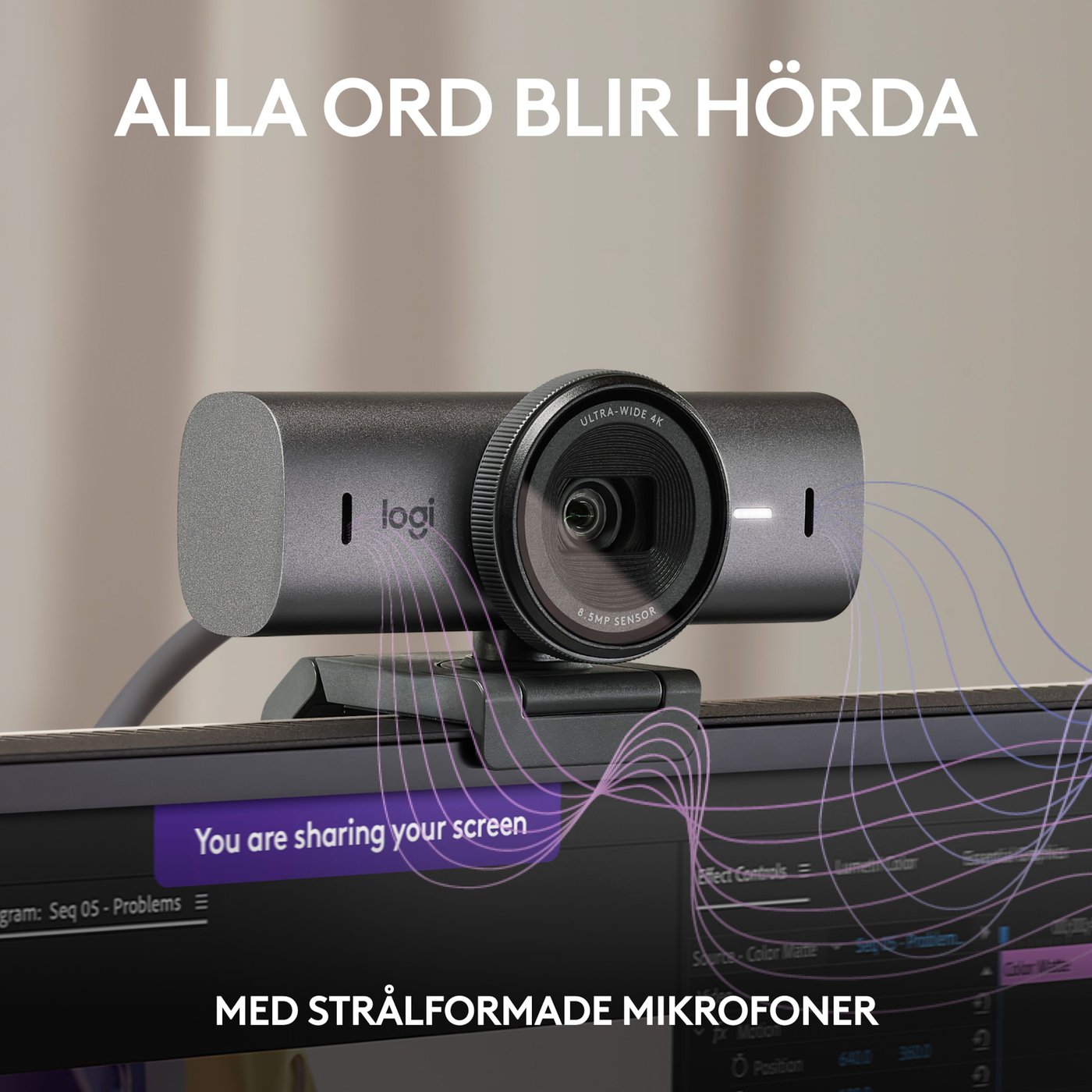 Logitech MX Brio 4K webbkamera