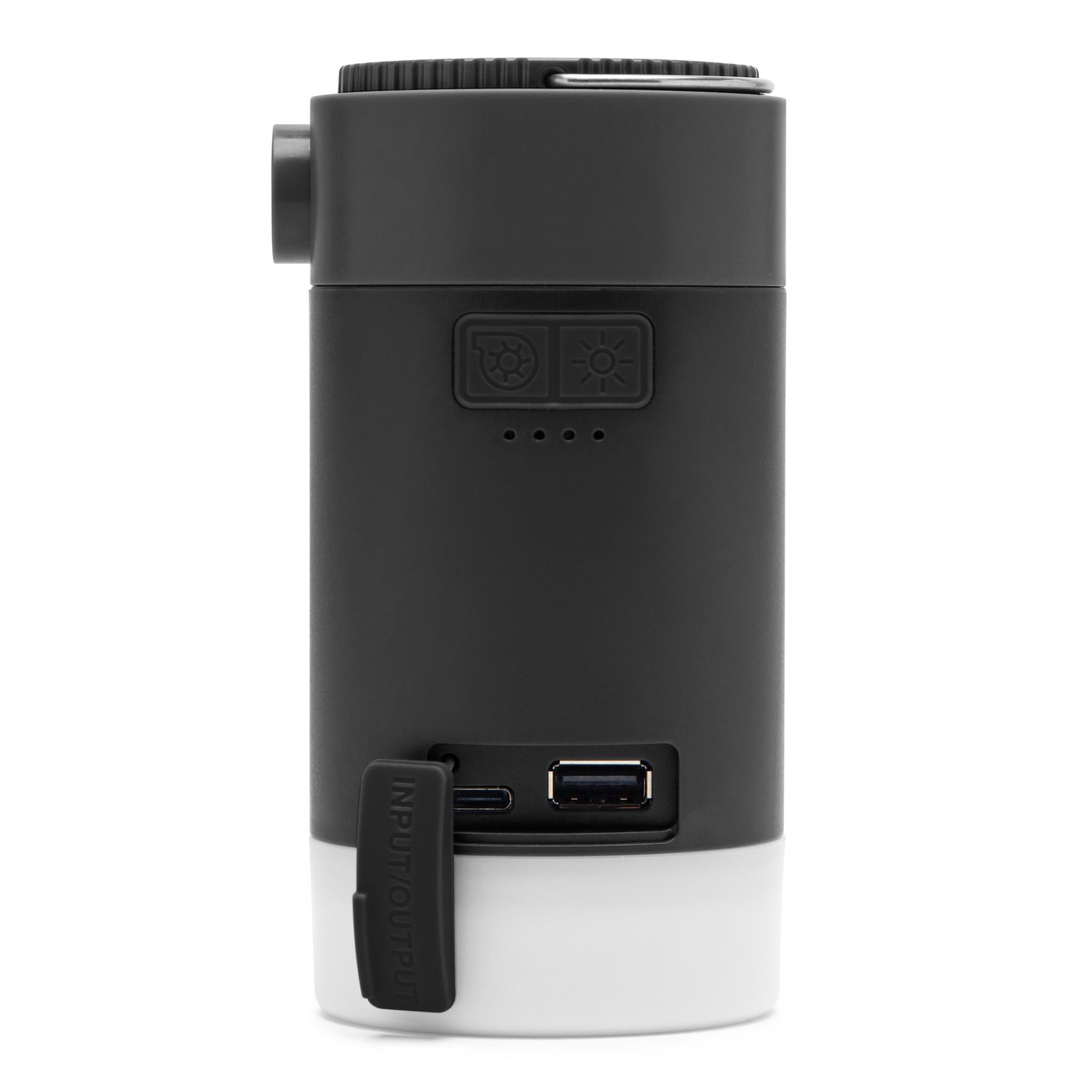 Luxorparts Solcellepumpe med lykt og powerbank-funksjon