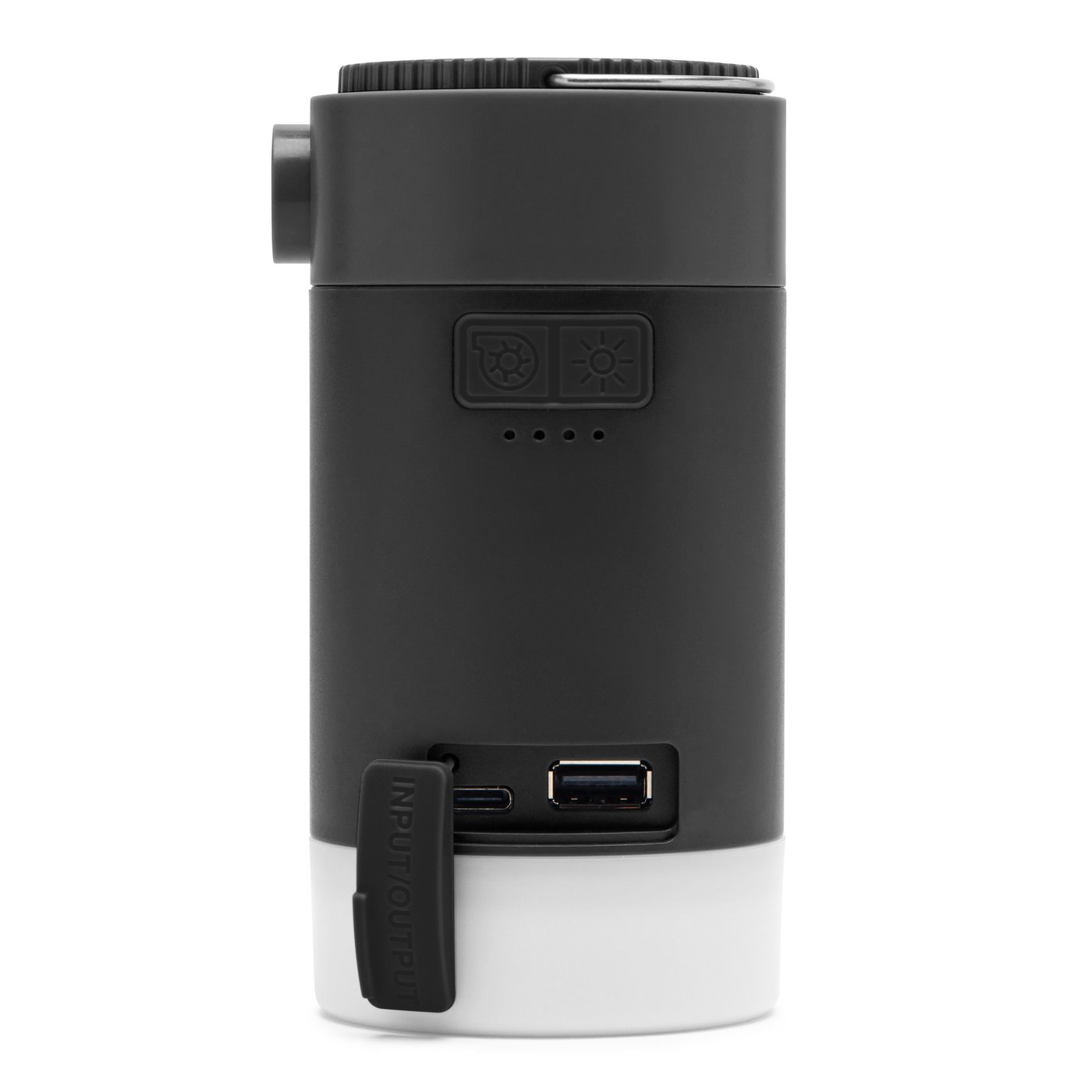 Luxorparts Solcellepumpe med lykt og powerbank-funksjon