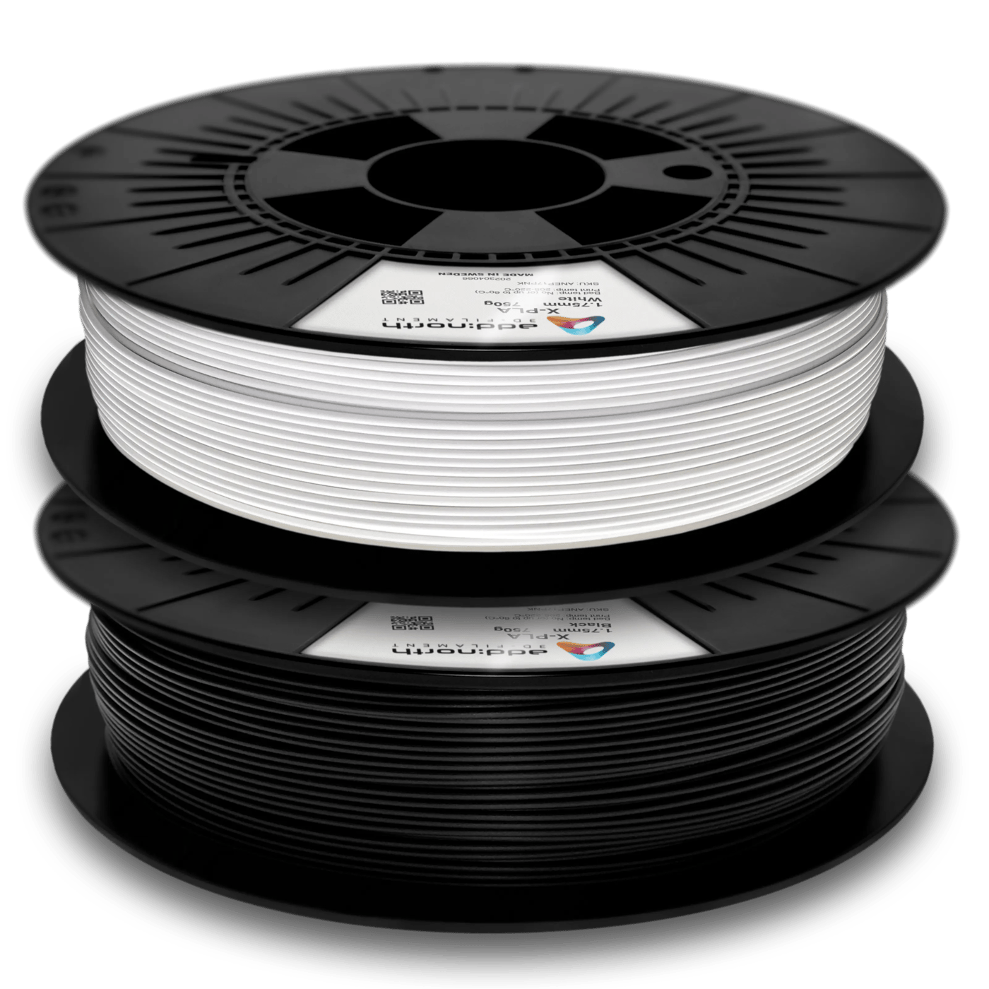Addnorth X-PLA-filament för 3D-skrivare 1,75 mm Svart