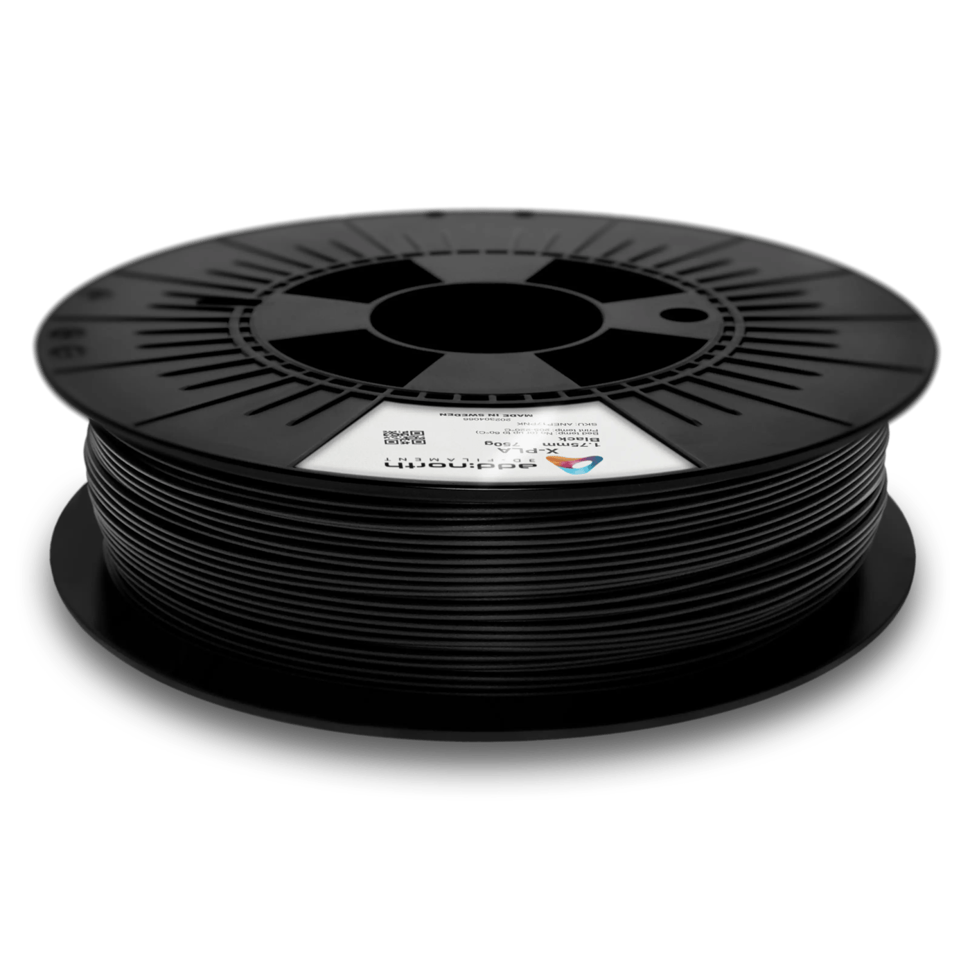 Addnorth X-PLA-filament för 3D-skrivare 1,75 mm Svart