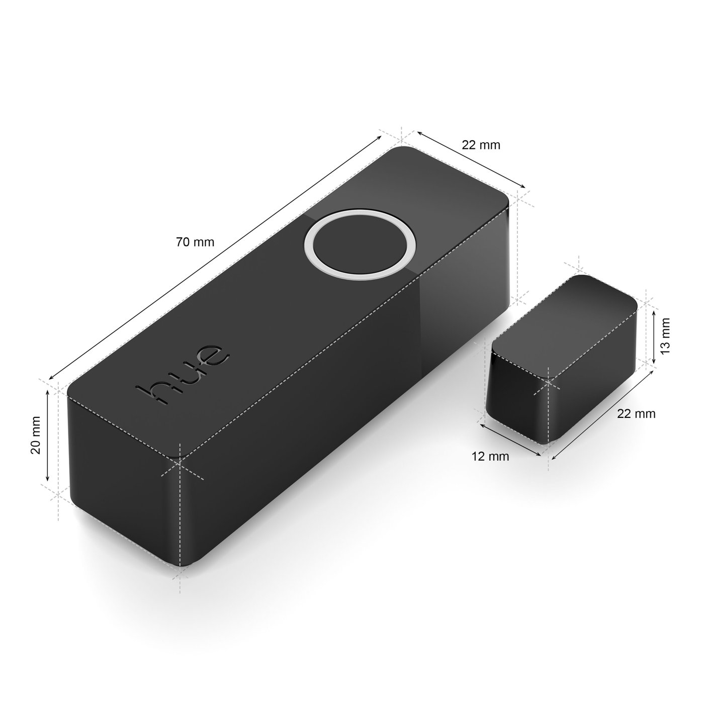 Philips Hue Secure Kontaktsensor - Svart 1-pk.