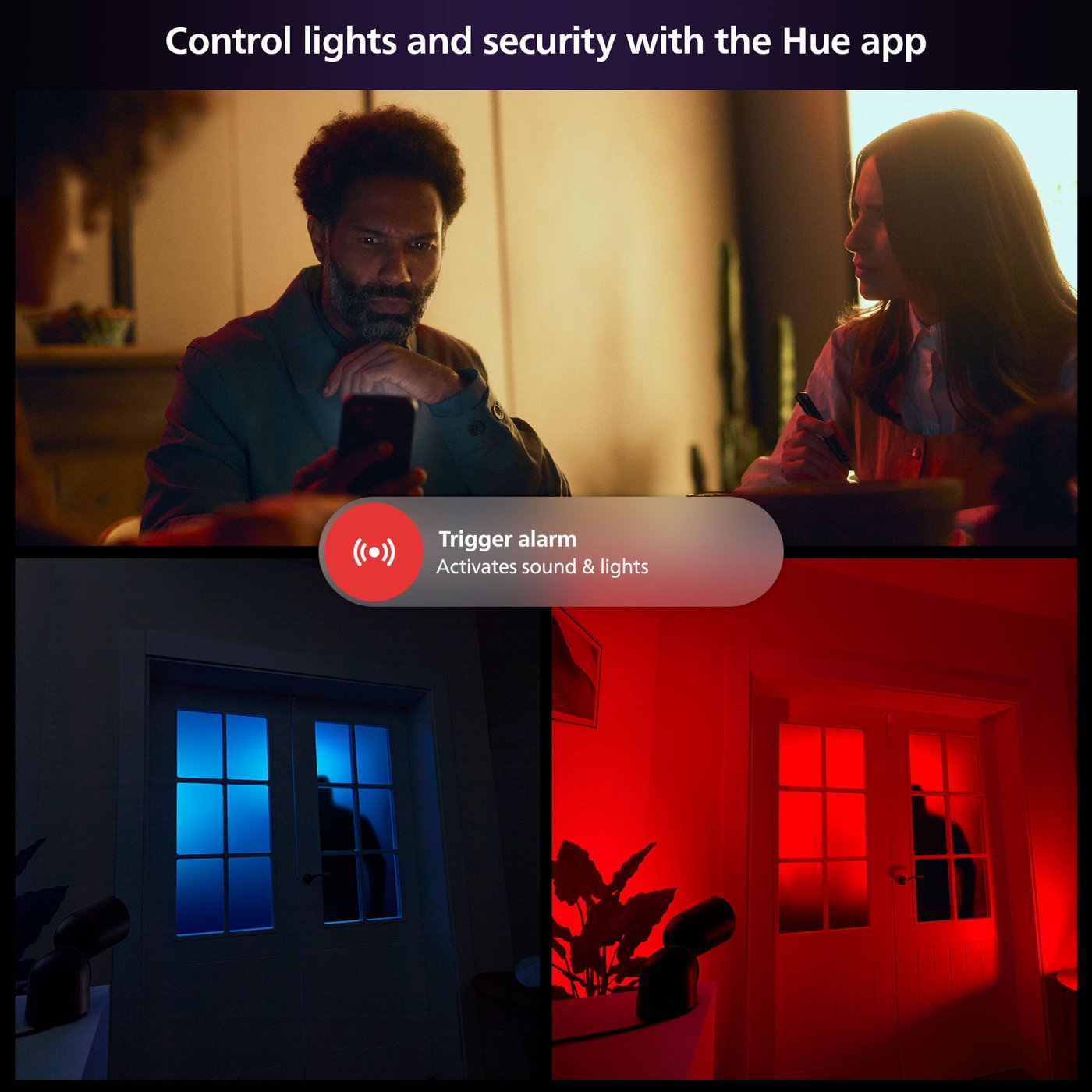 Philips Hue Secure kontaktsensor Svart 2-pack